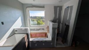 Shower and tub surround to be tiled