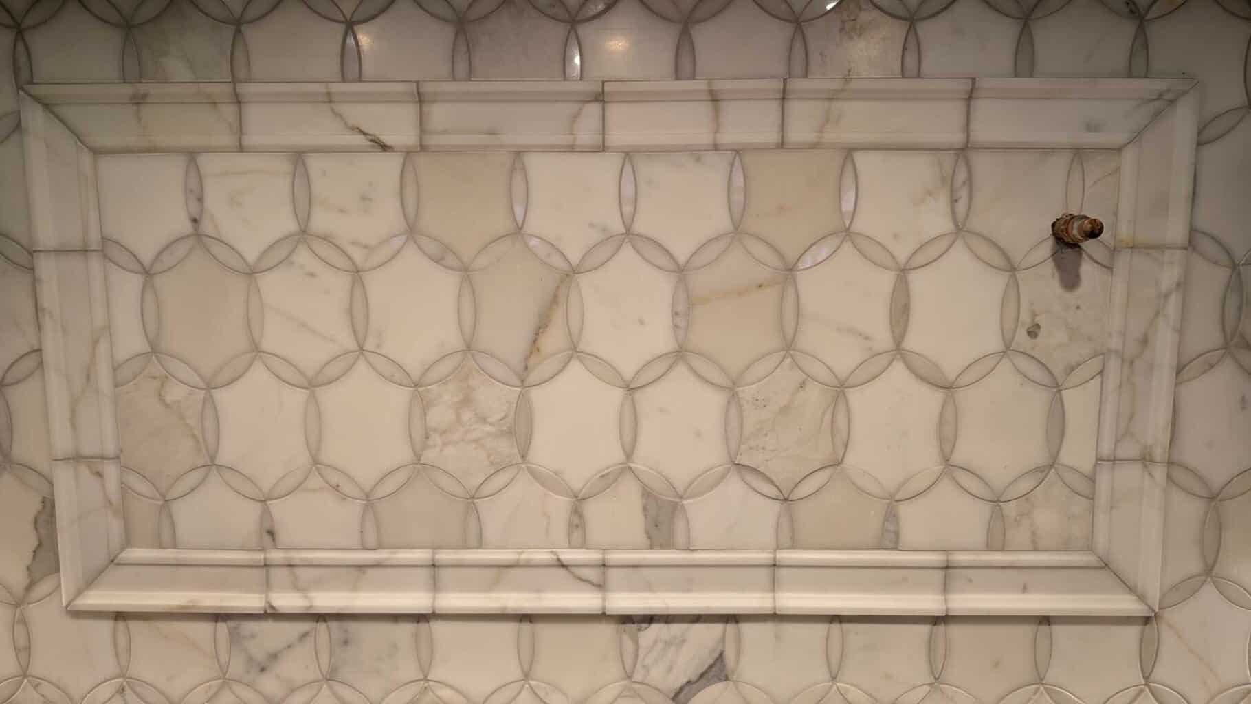 Kitchen backsplash grouted and finished Kitchen backsplash grouted and finished