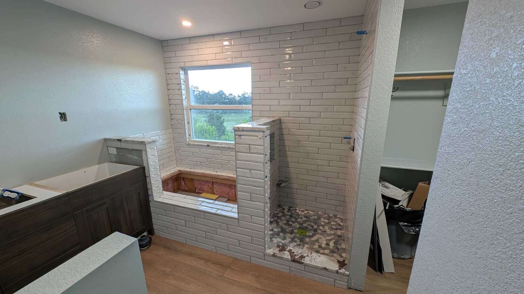 Everything set except for the section that will go around the countertops3