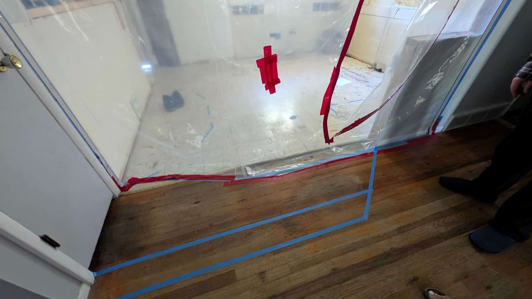 Kitchen floor to be tiled