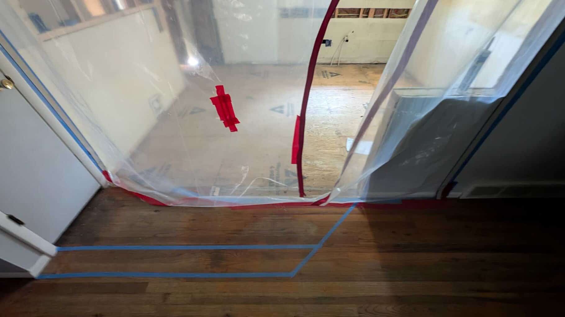 Extra area to be demo'd and floor to be underlaid and tiled