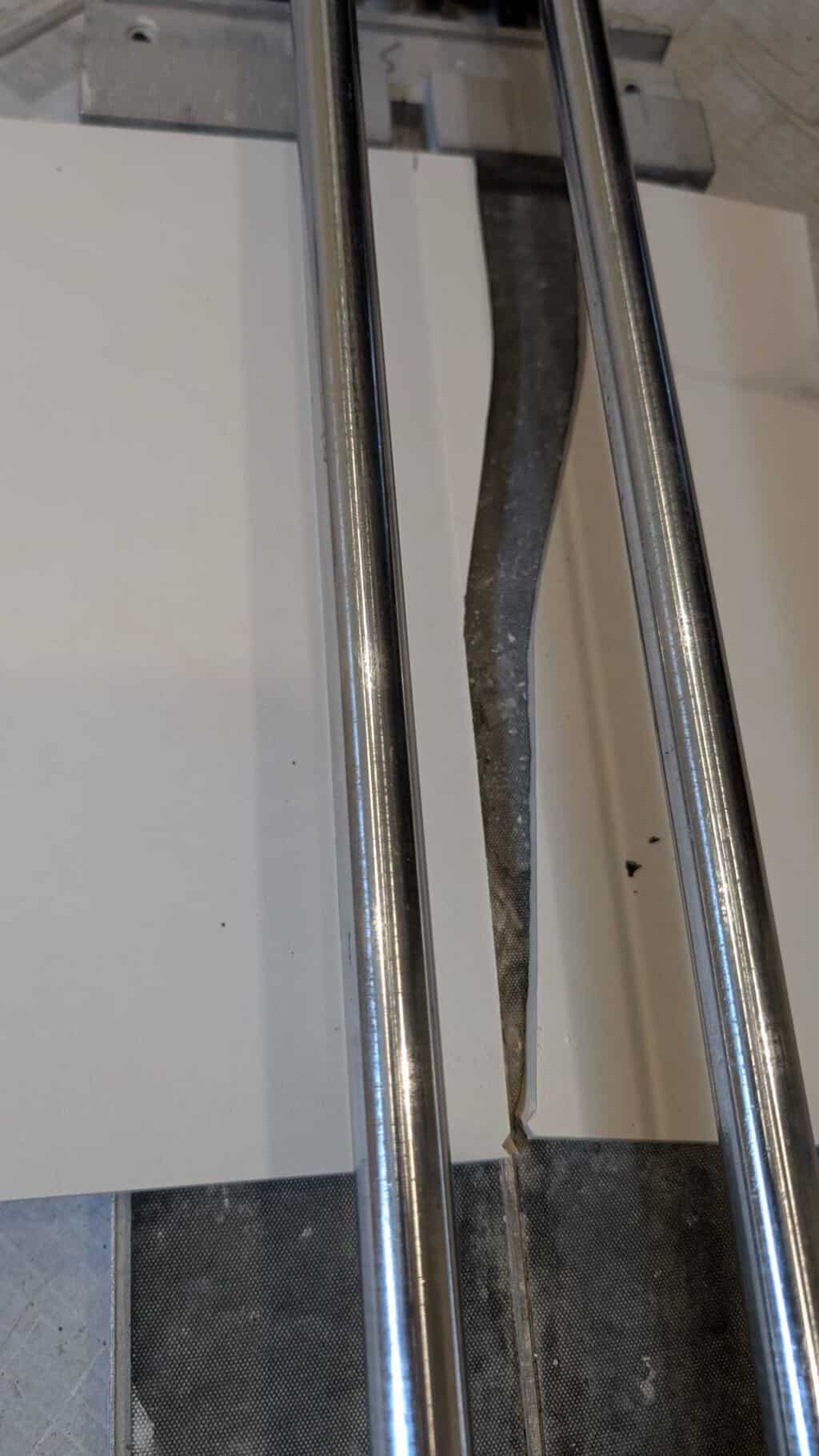 Very brittle tile - breaks unevenly often when snapping