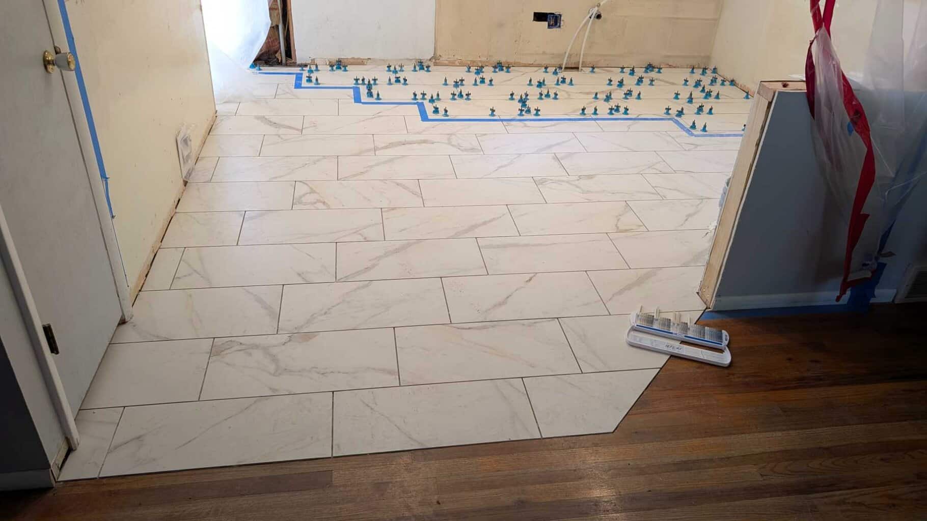 Completed the install of kitchen floor