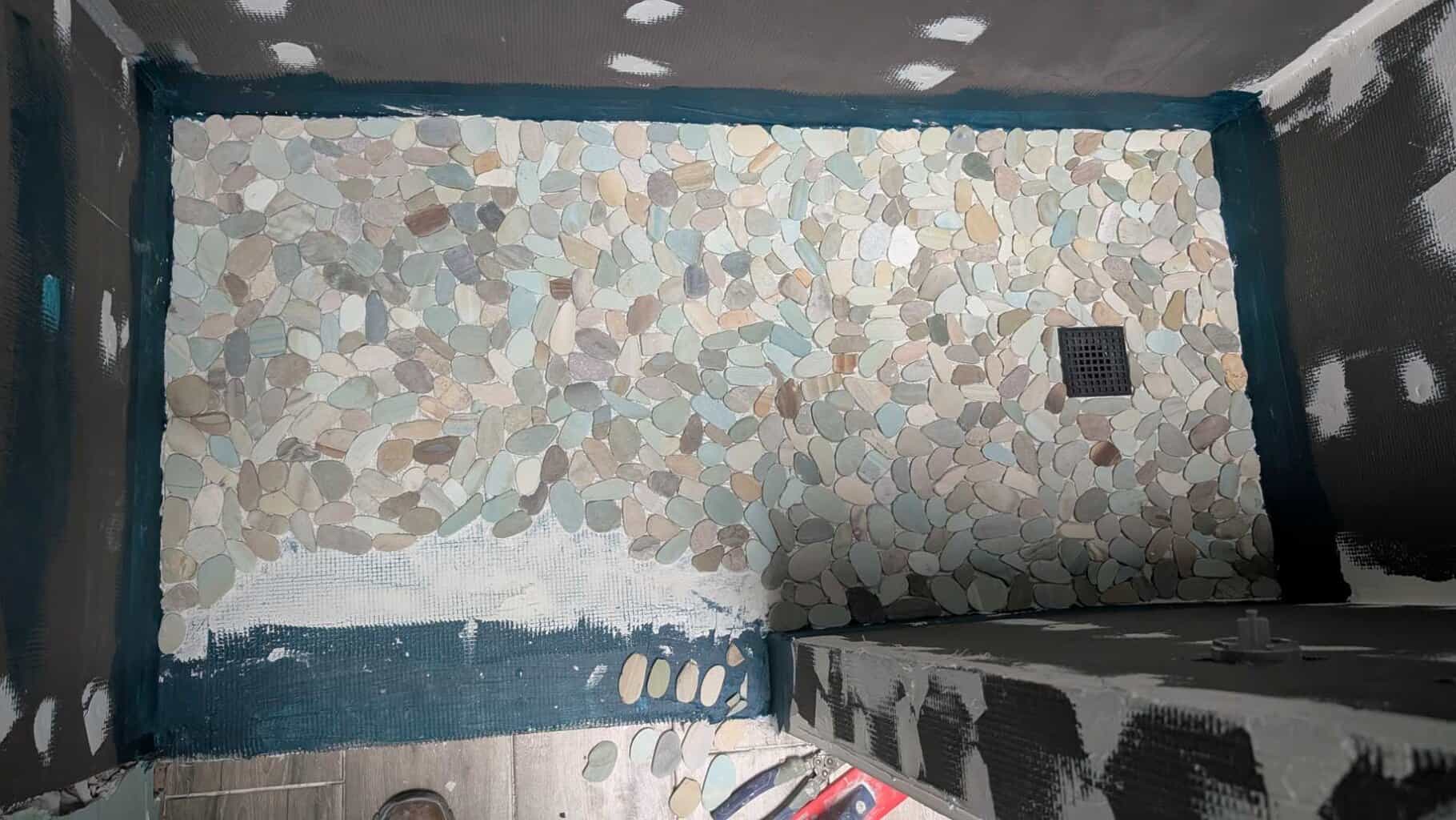 Most of guest shower floor set