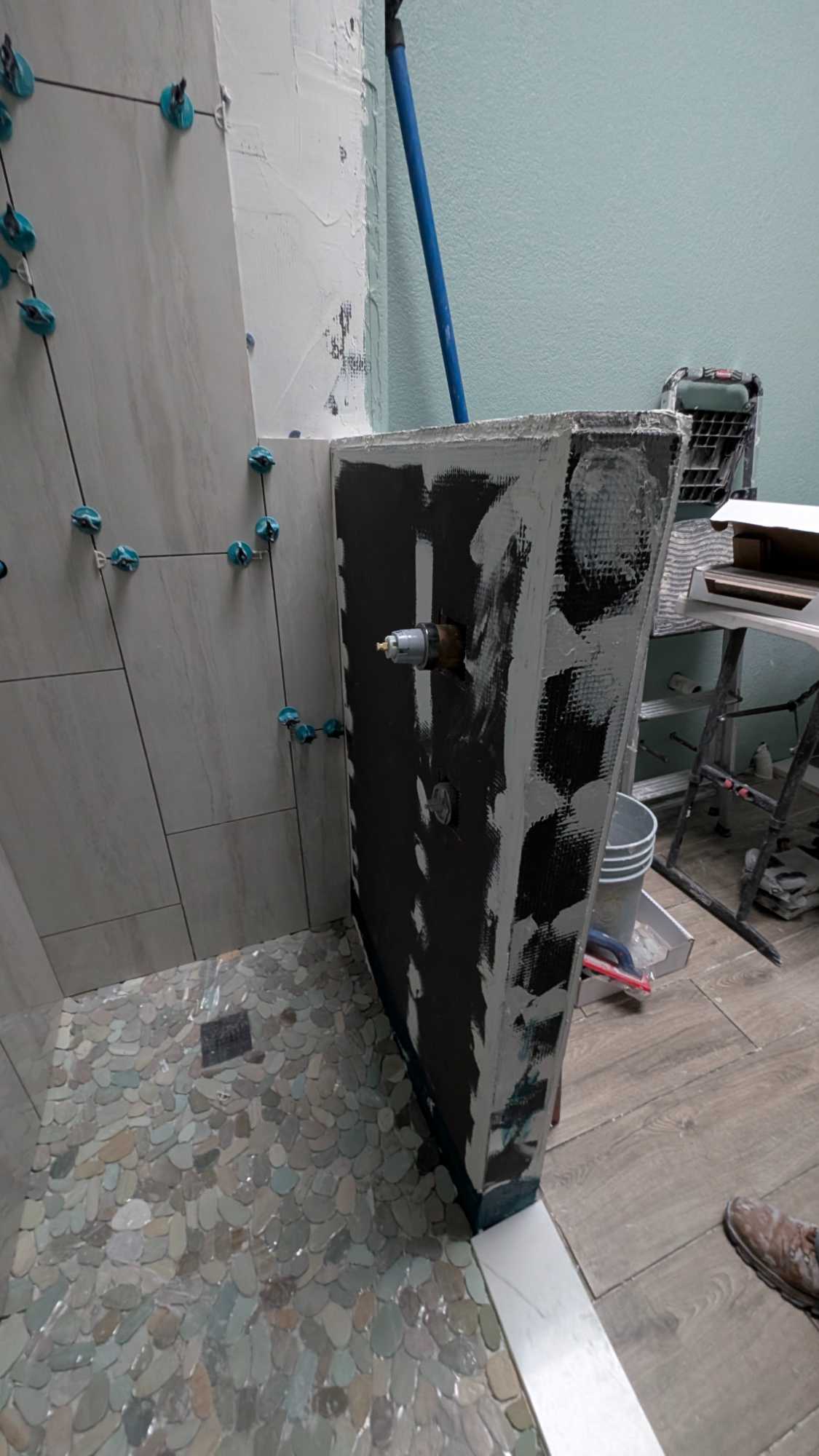 Pony wall still needs to be completed