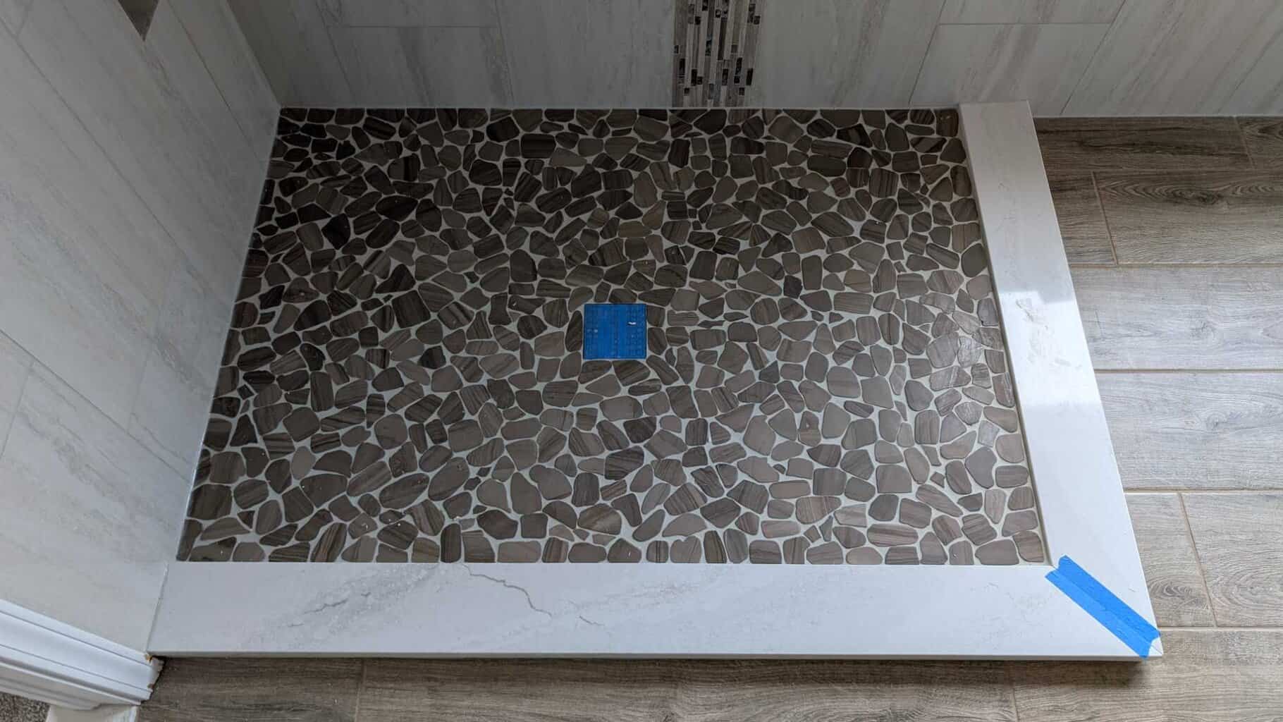 Primary shower floor fully completed