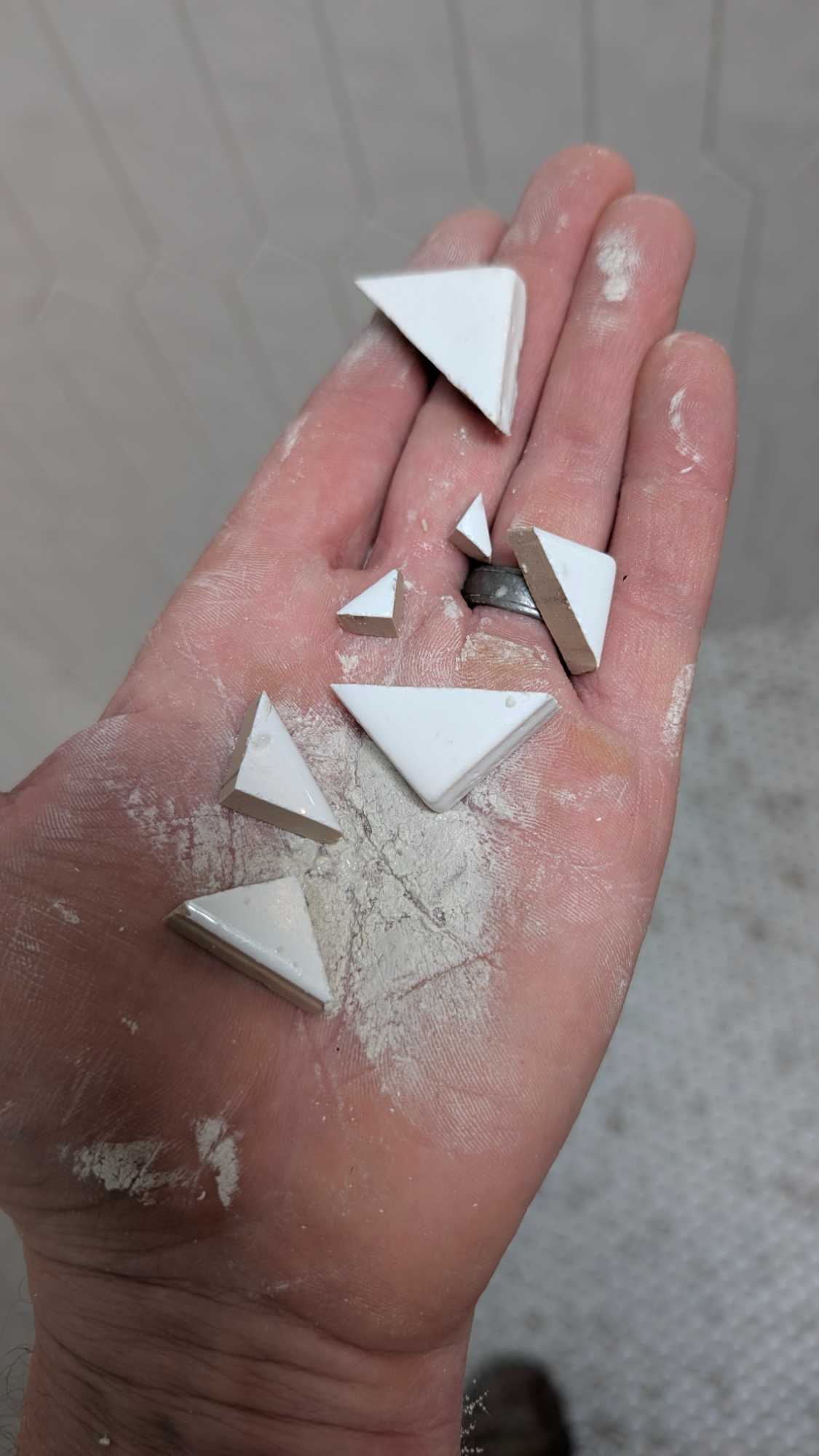 Picket tiles end up with lots of small triangles