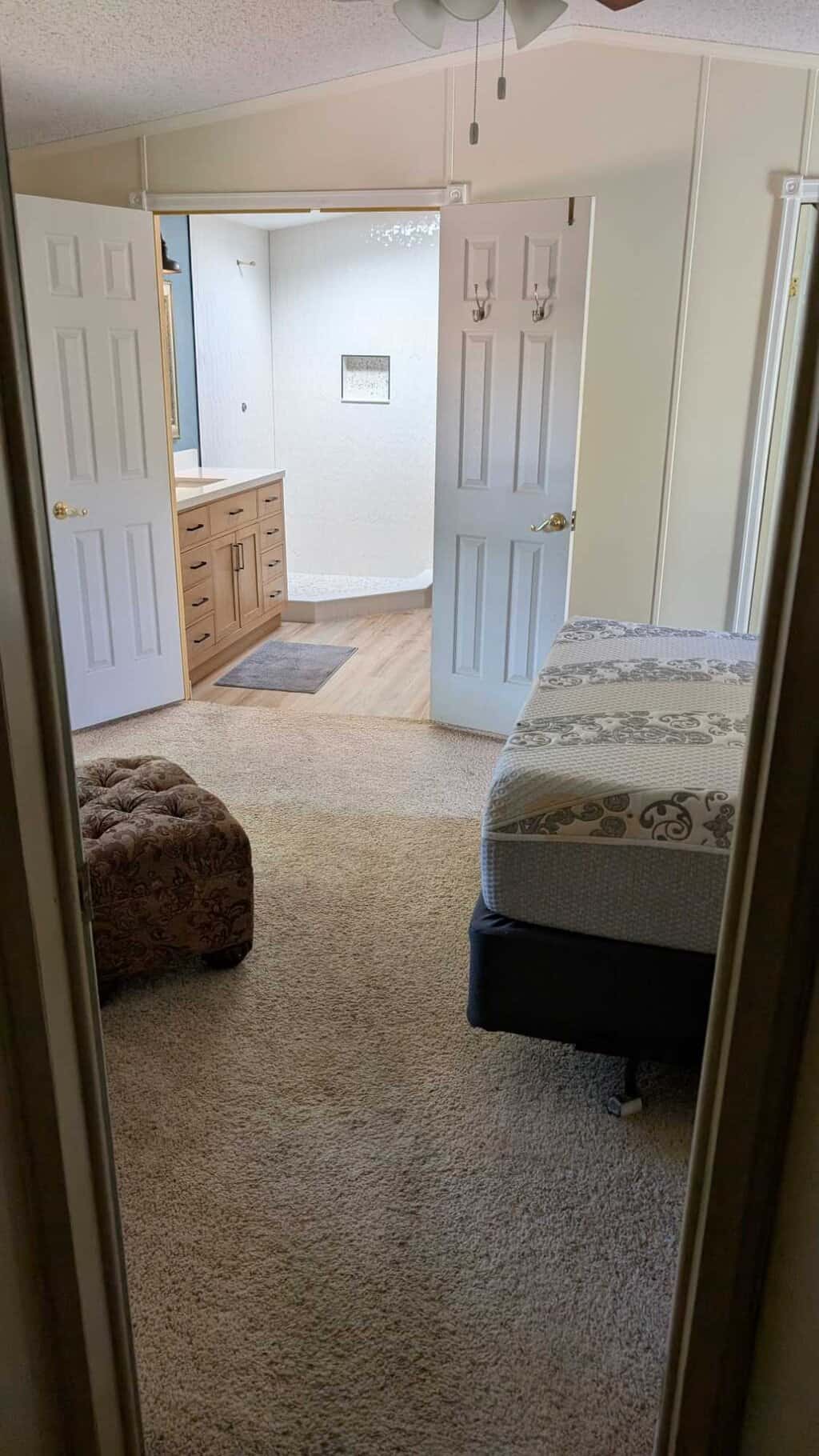 Finished primary bath shower