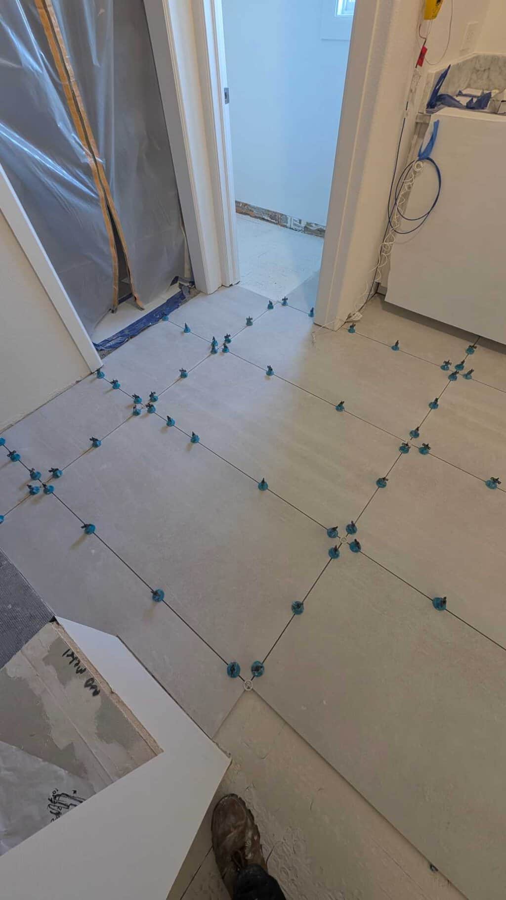 Progress on primary bath floor3