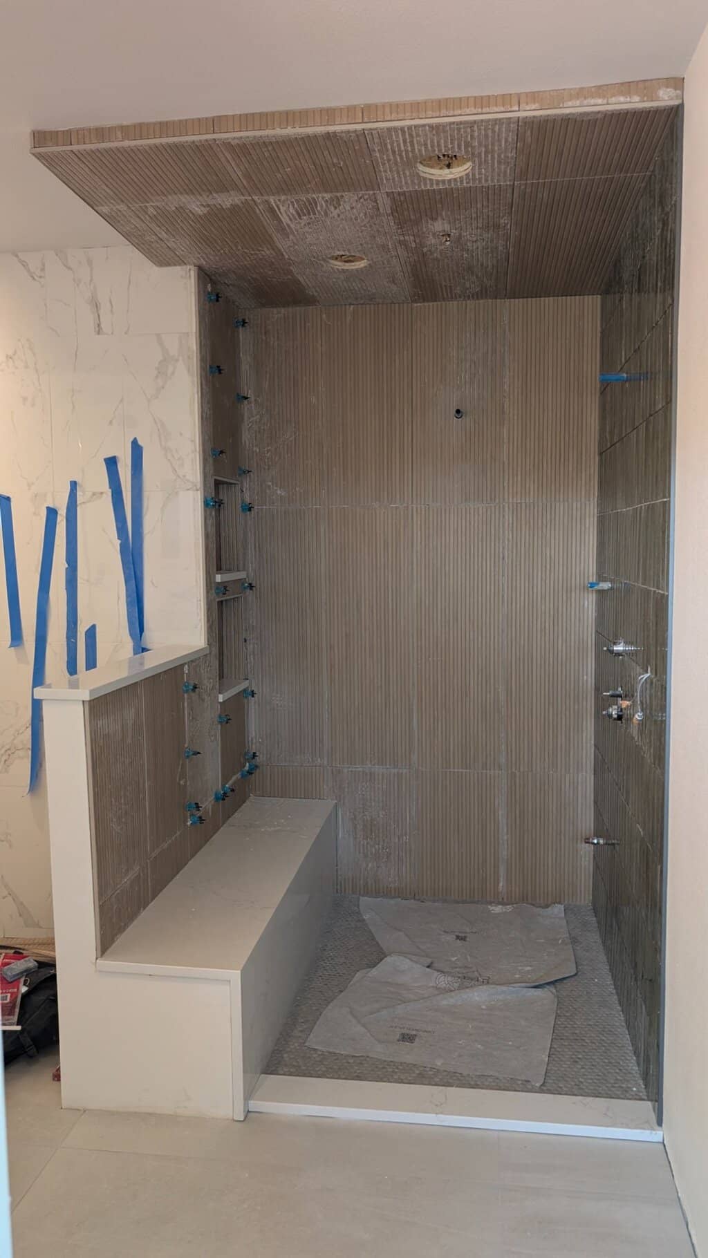 Primary shower fully set