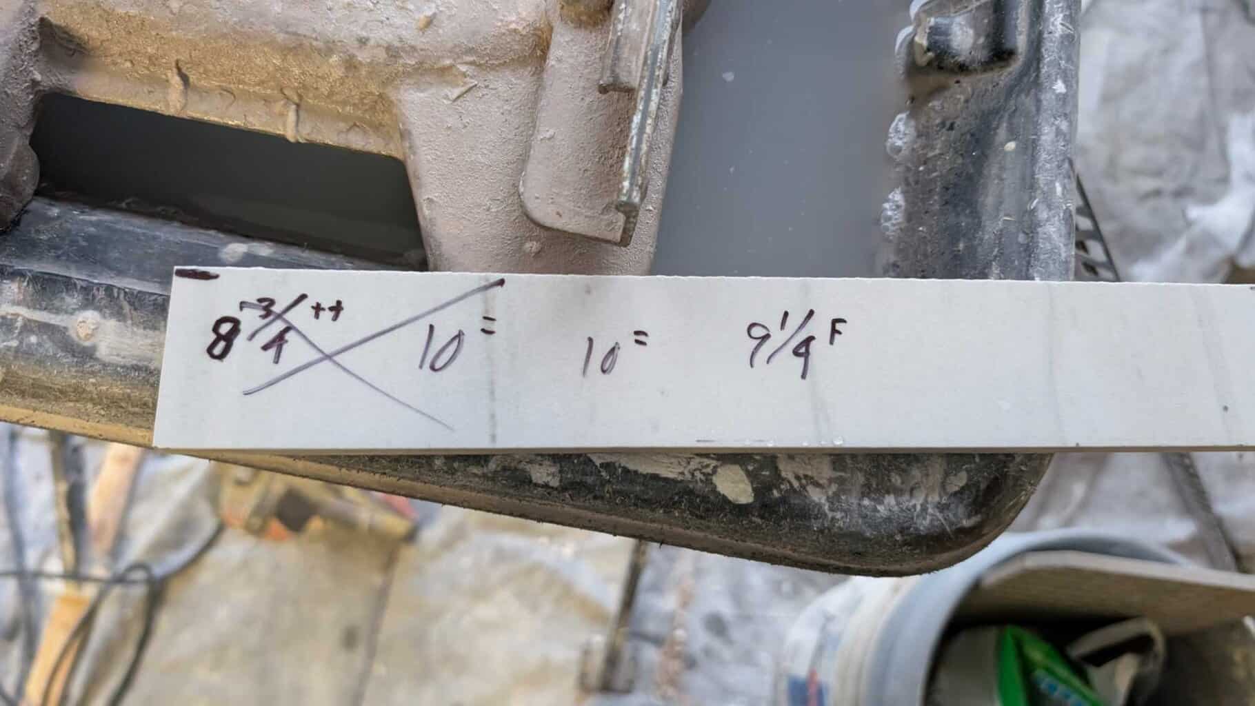 Some of the different lengths to the octagonal window sides