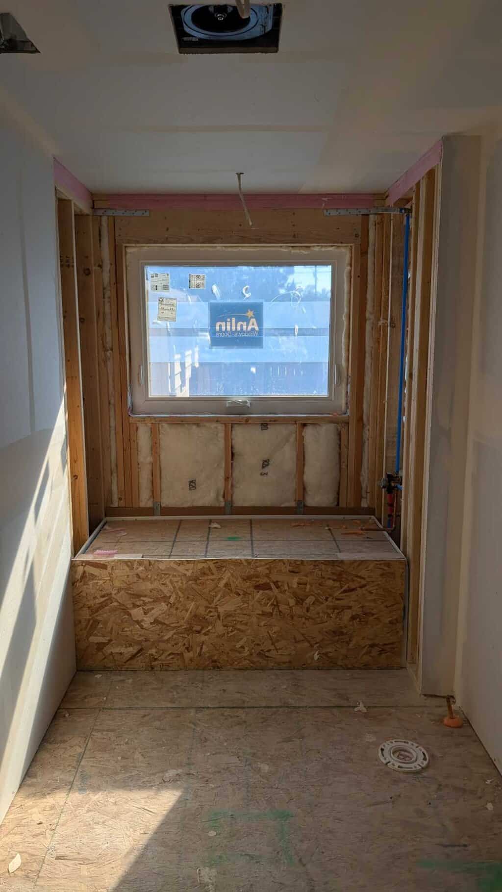 Tub surround to be underlaid and tiled