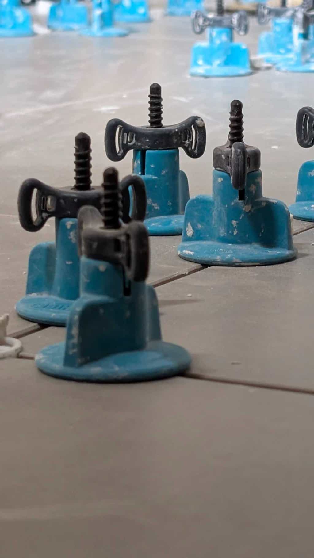 Upstairs bath floor closeup