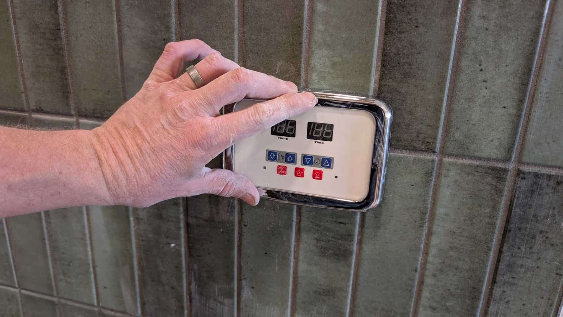 Steam shower control now fits flush
