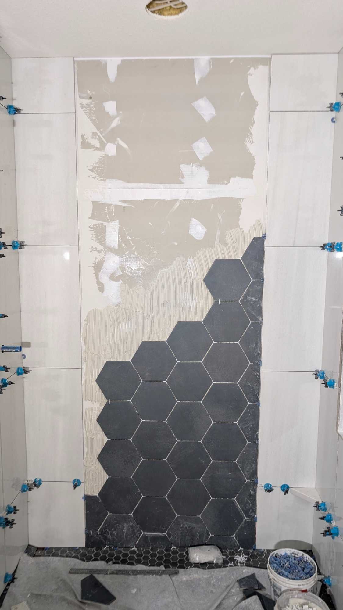 Hexagon band in progress2