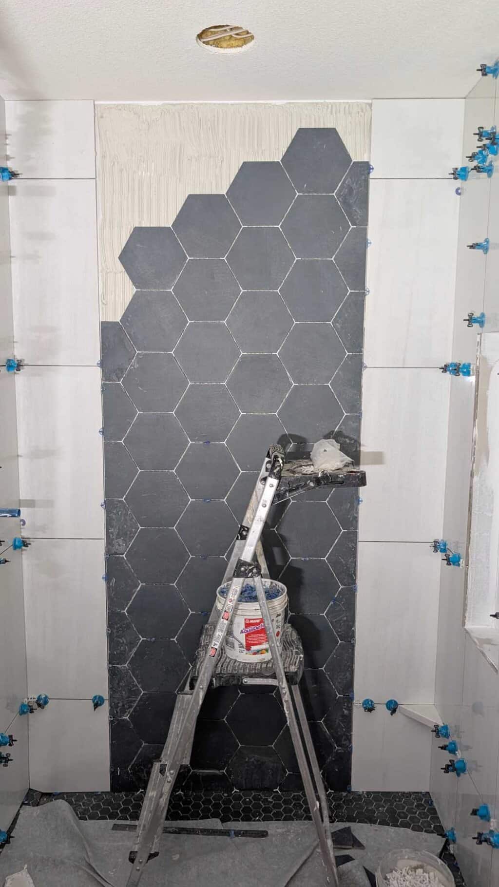 Hexagon band in progress4