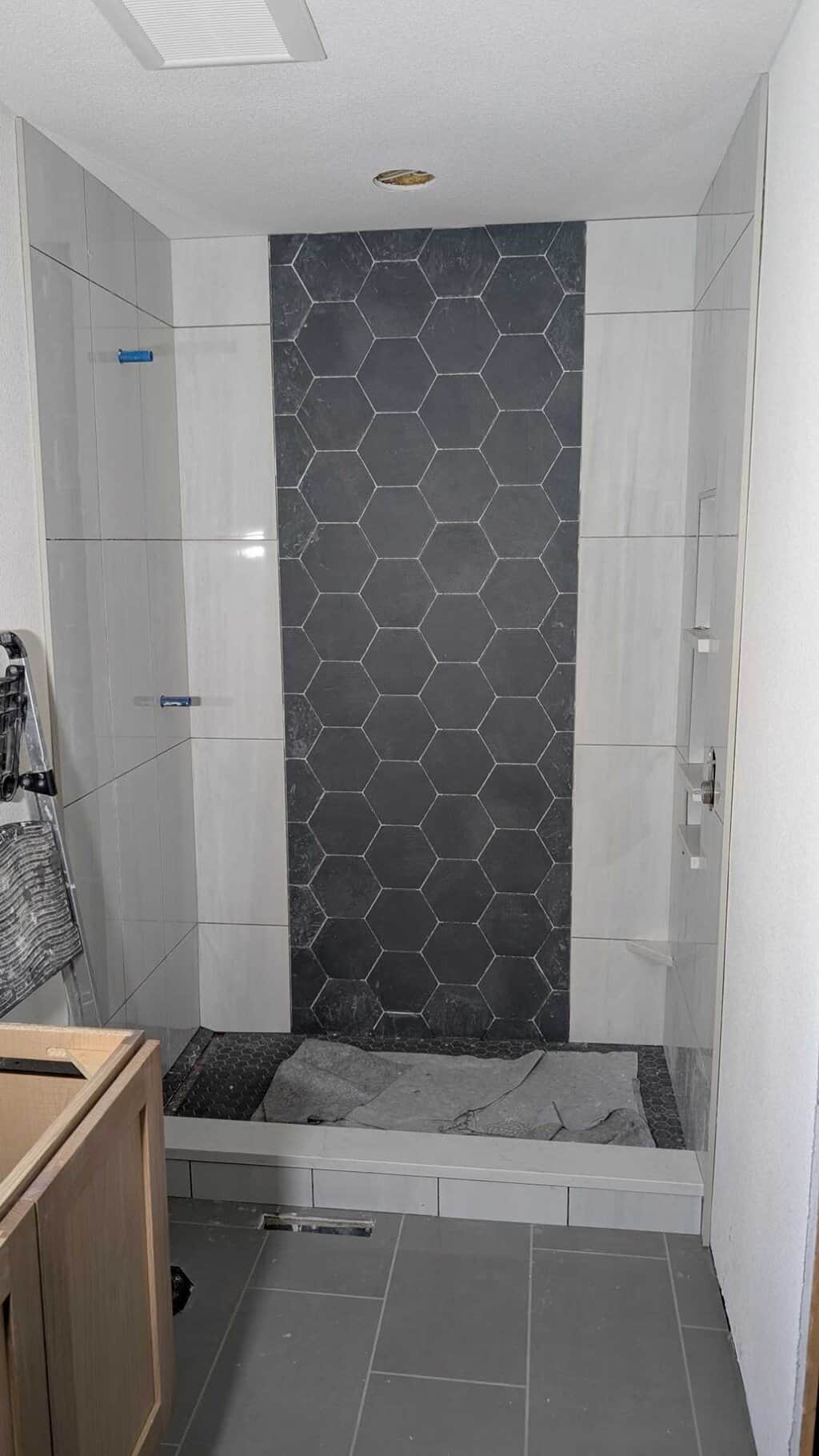 Primary shower fully installed