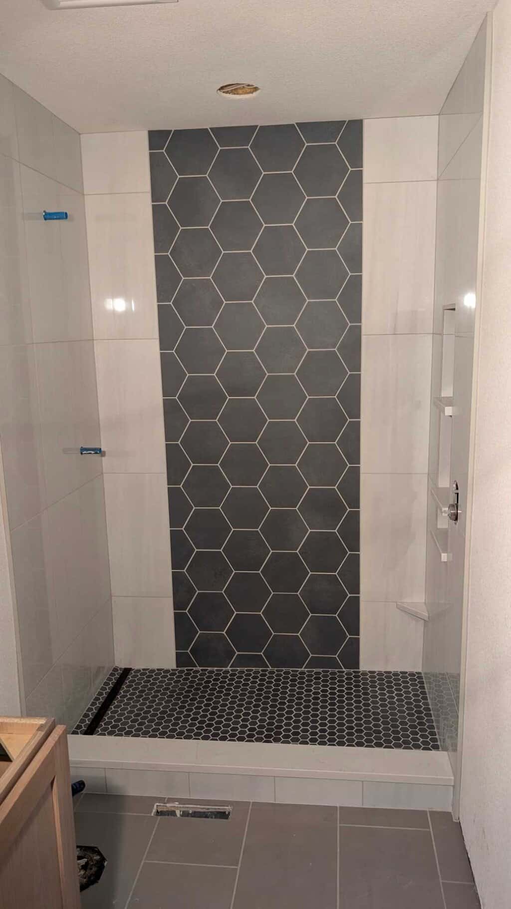 Finished primary shower