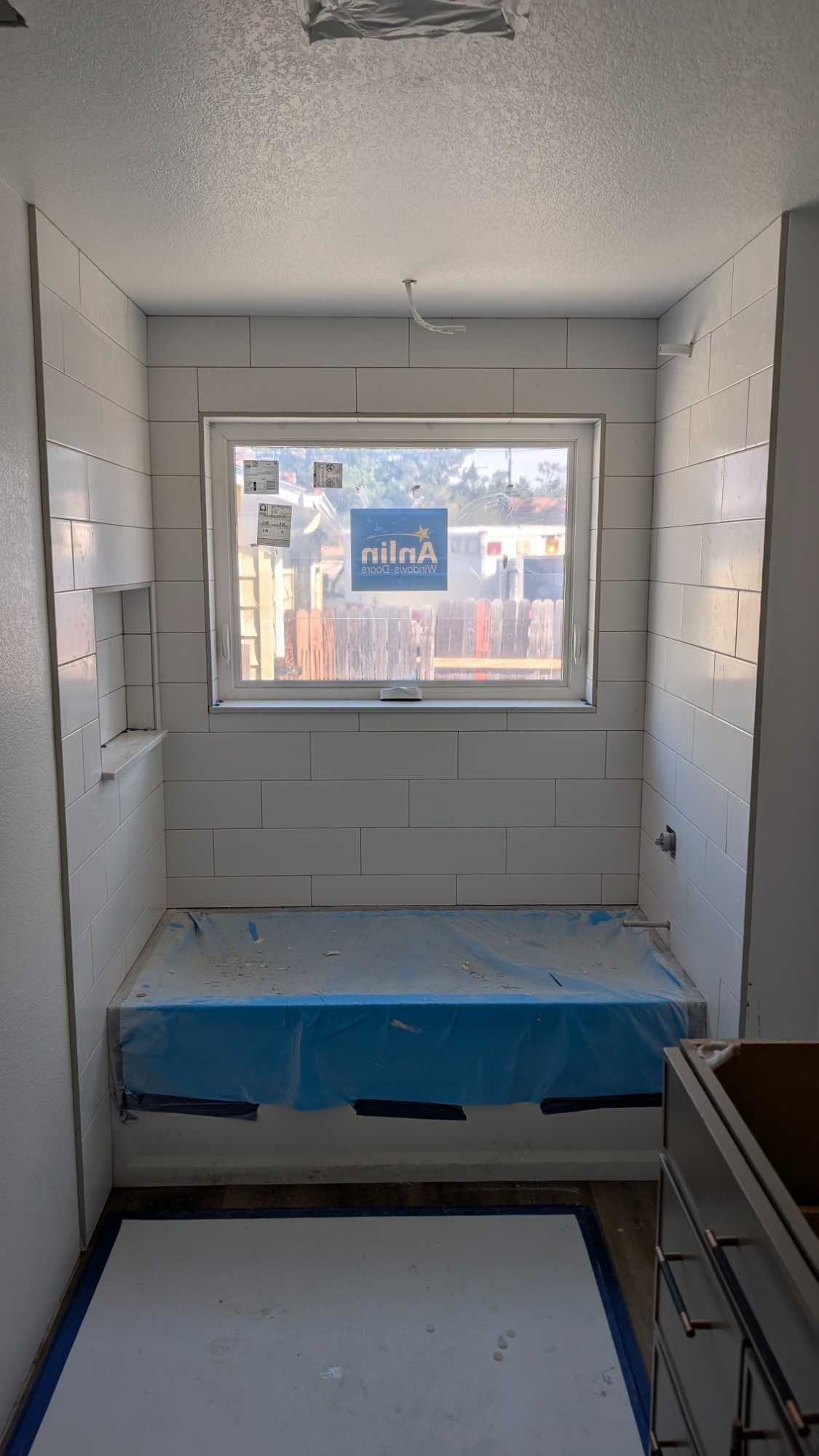 Primary bath tub surround fully set