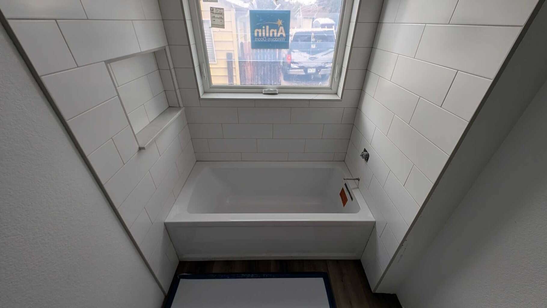 Primary tub surround grouted and finished2