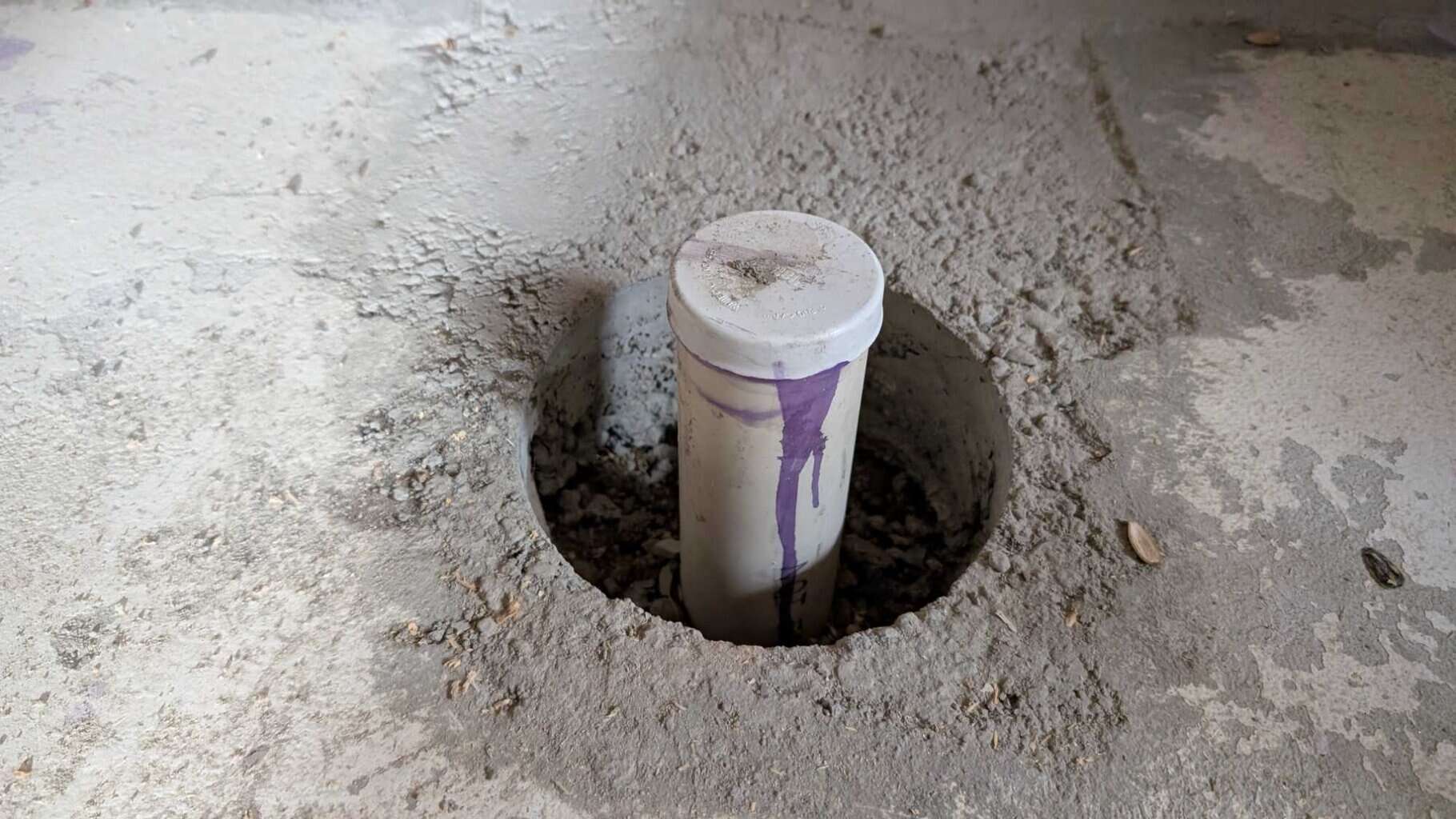 Drain to be installed in primary shower