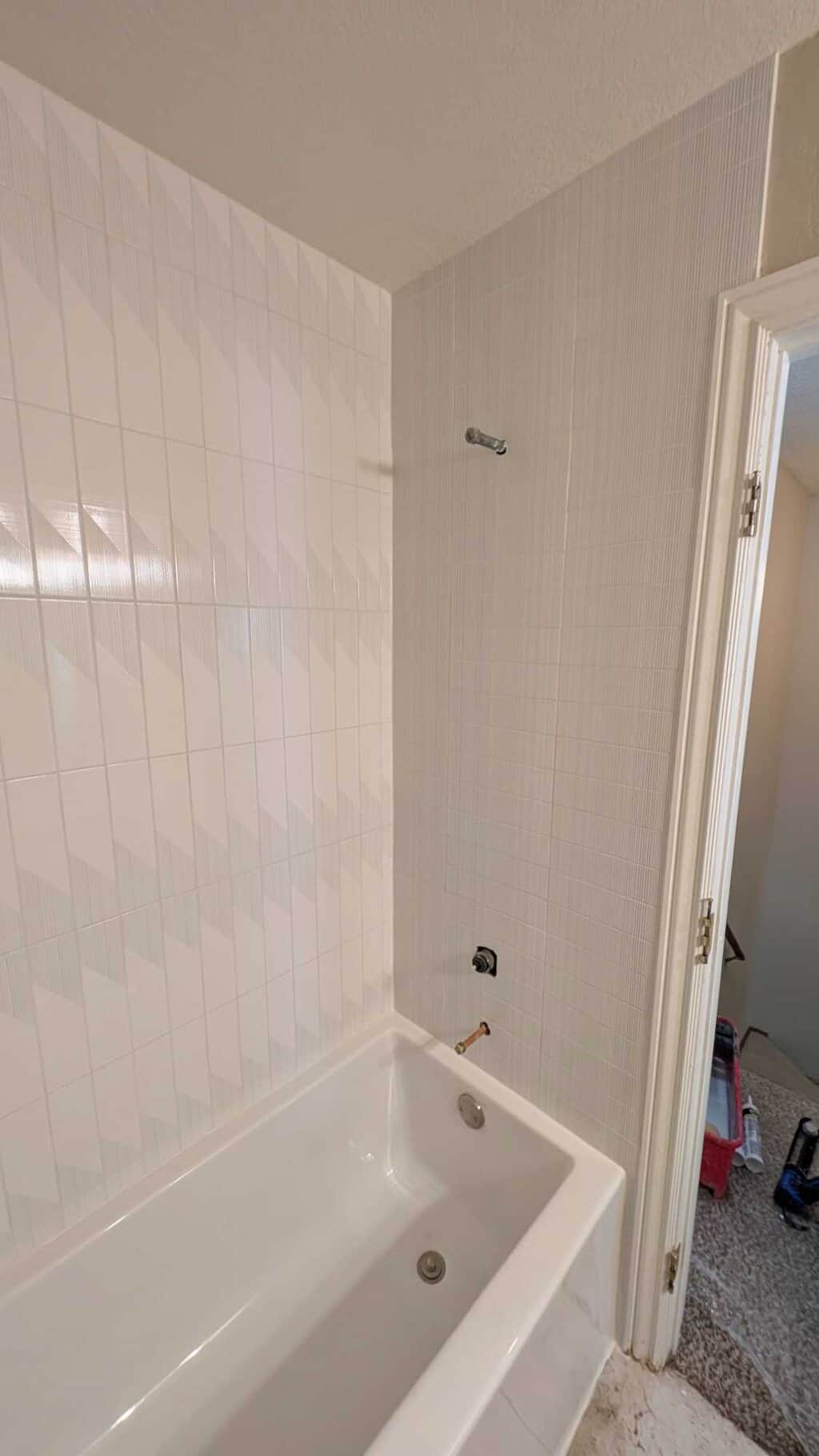 Primary bath shower grouted and finished3