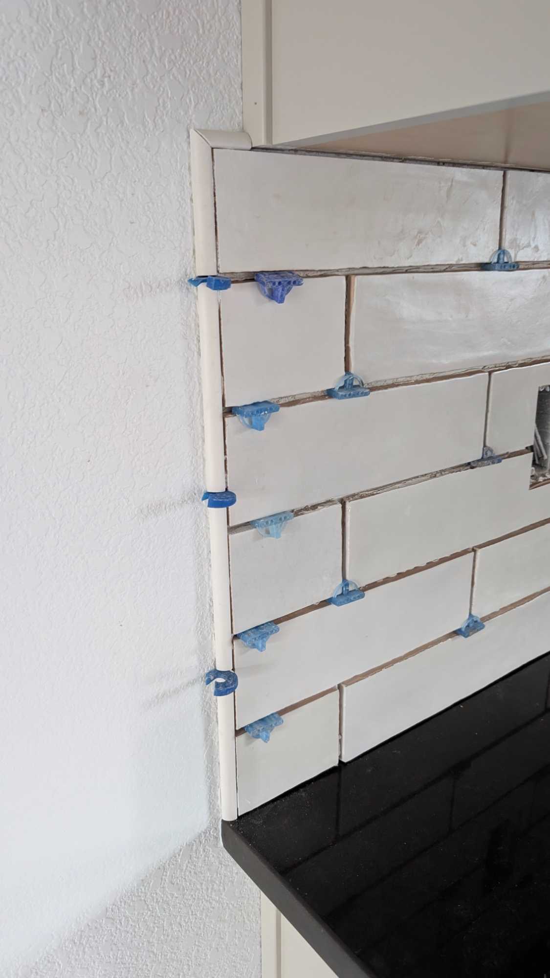 Pencil trim with miter