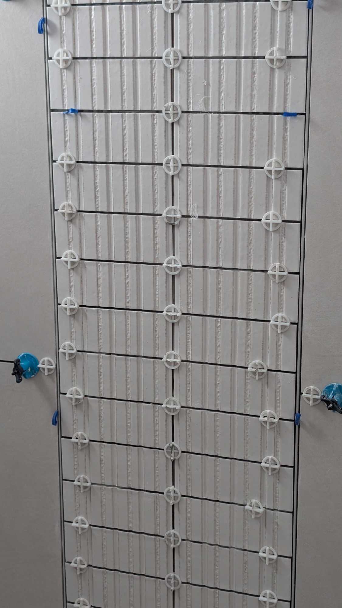 Closeup of accent tiles