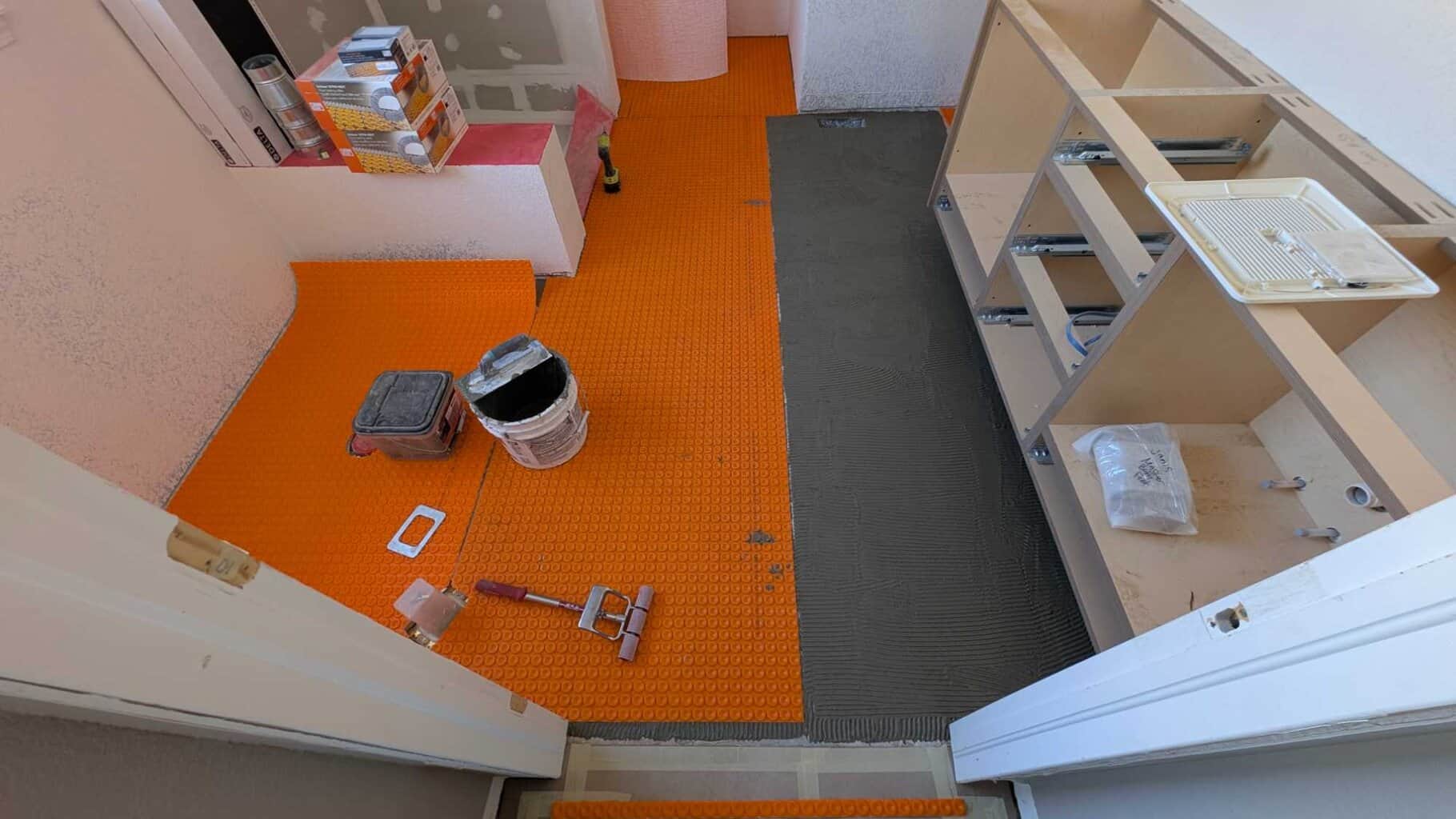 Installing Ditra Heat