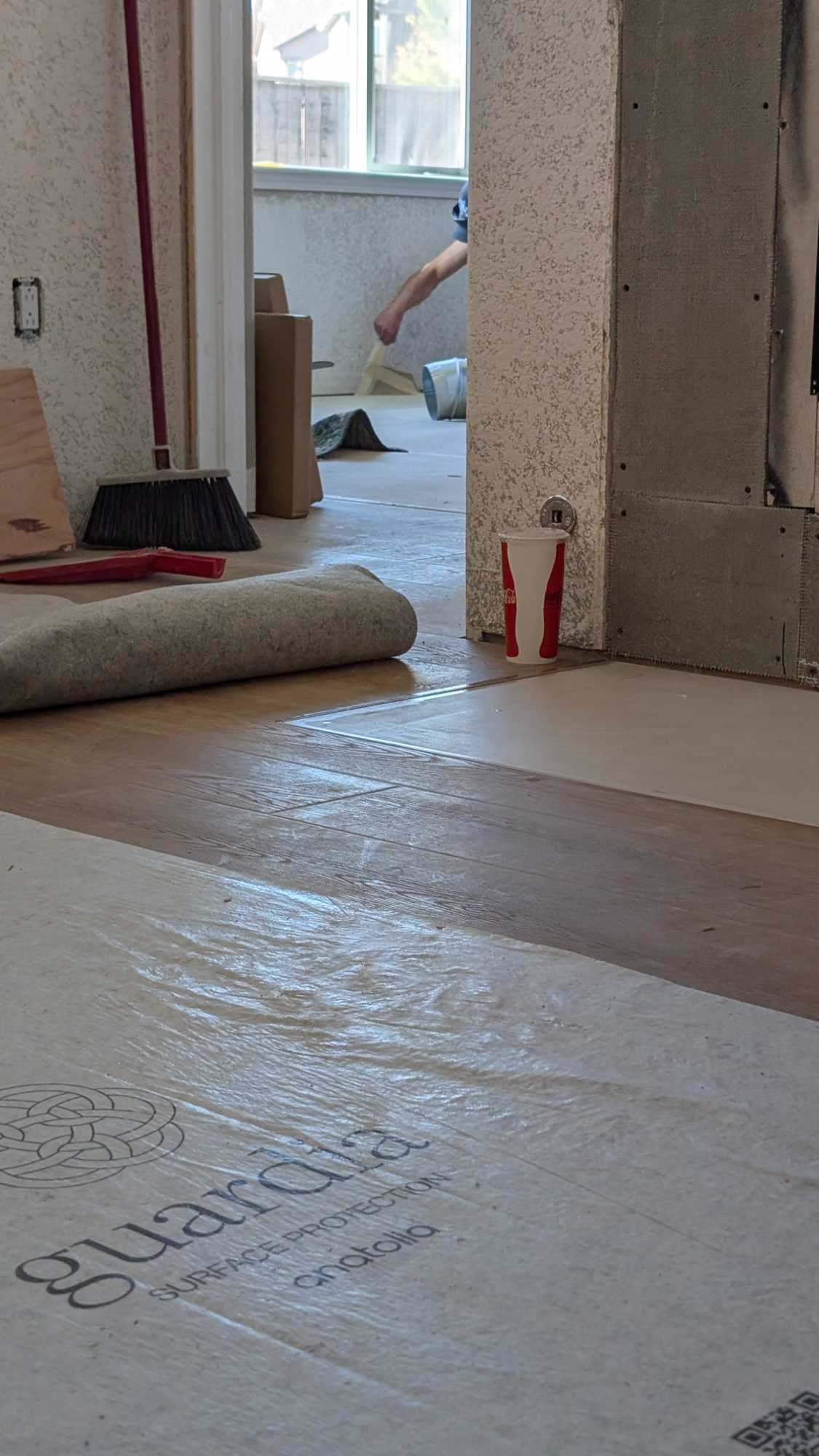 Hearth Schluter and tiles installed3