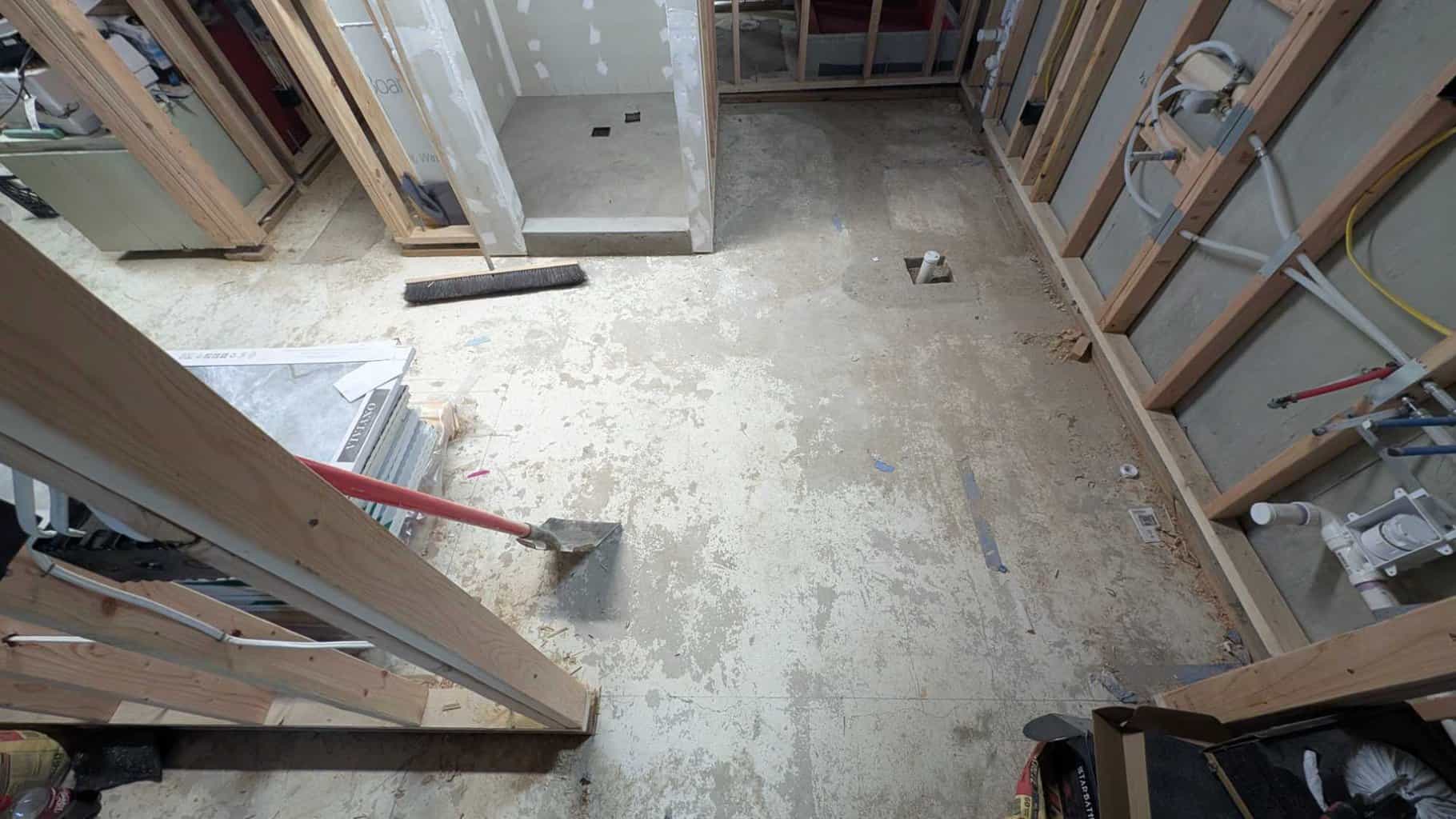 Floor to be underlaid