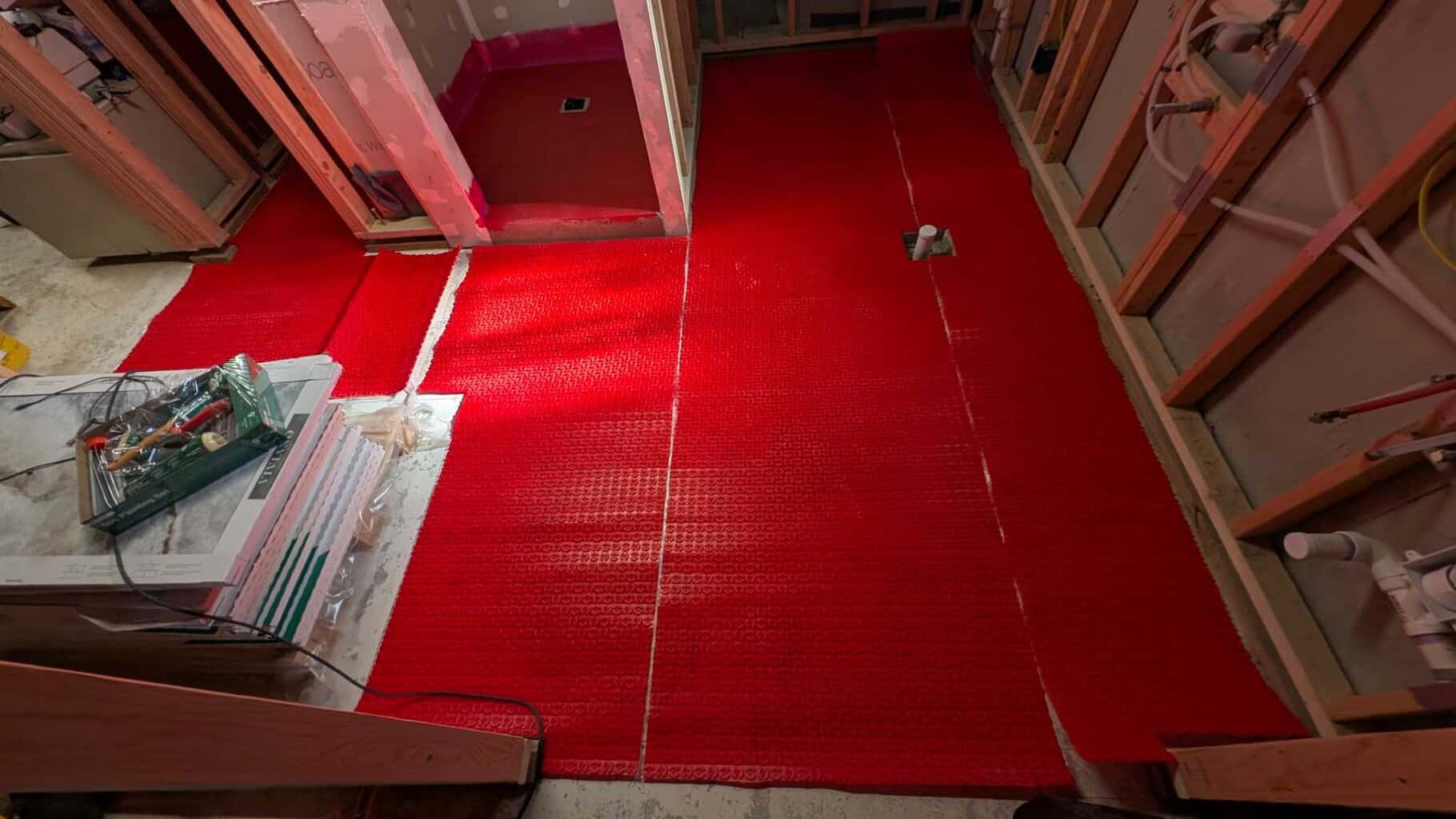 Warm wire underlayment cut and dry set