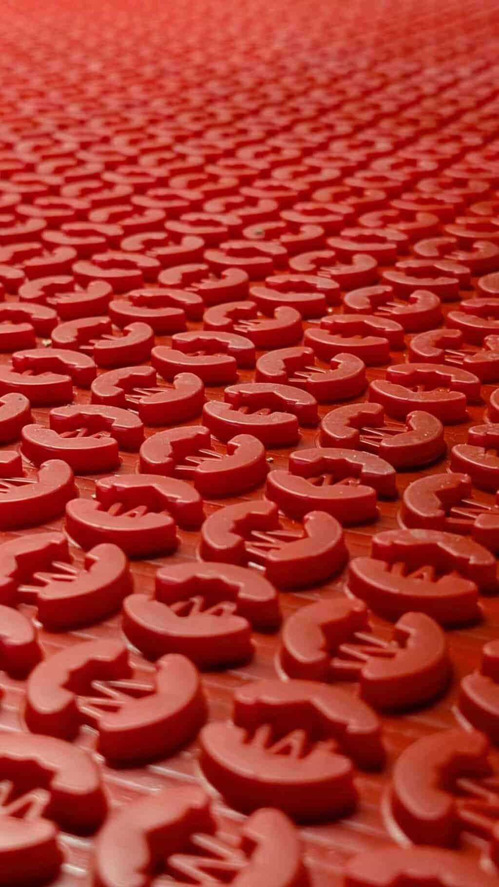 Warm wire underlayment closeup