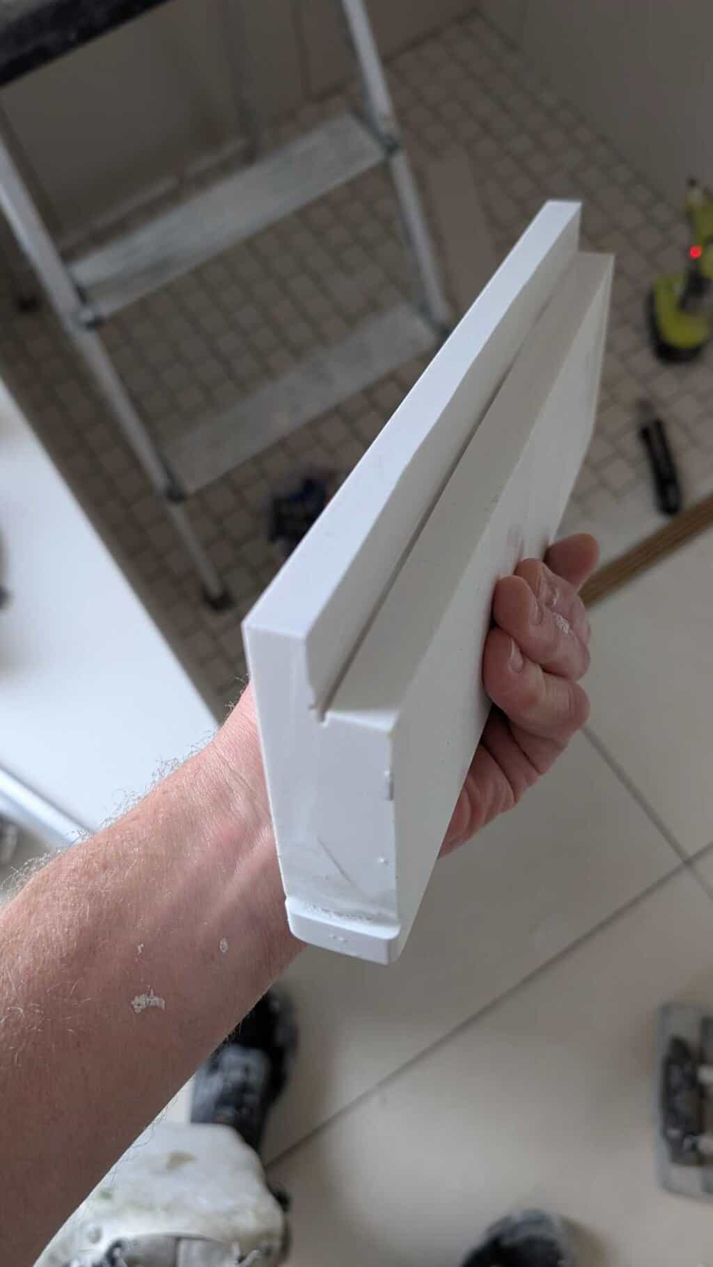 Cutting rabbets into the niches for the lights