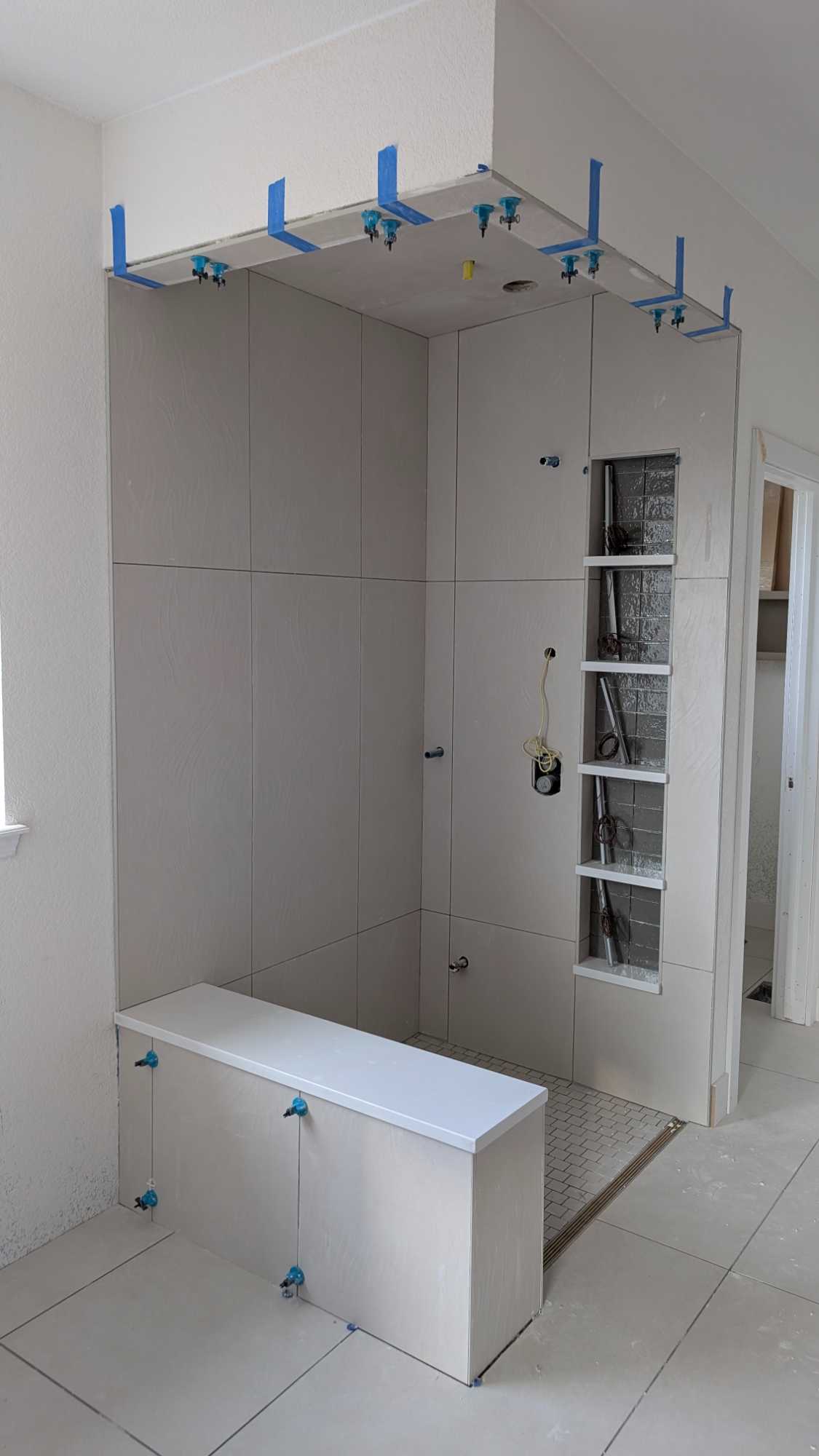 Primary shower fully set