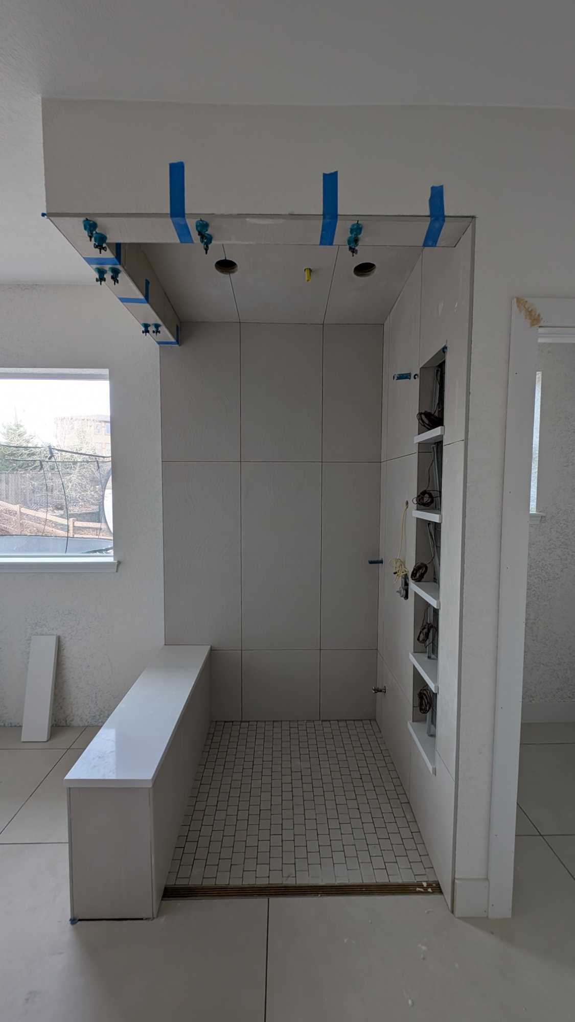 Primary shower fully set