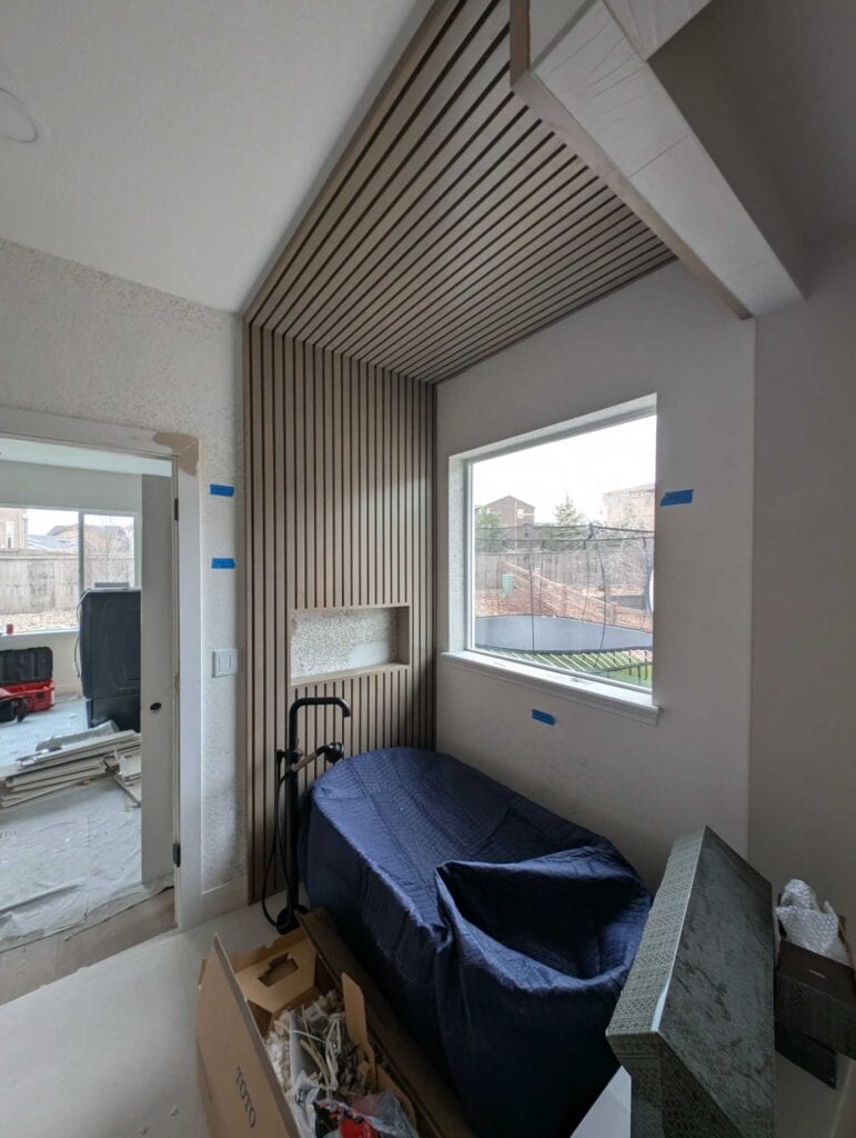 Primary shower finished