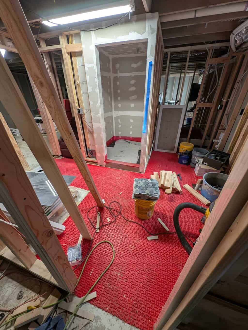 Primary bath progress