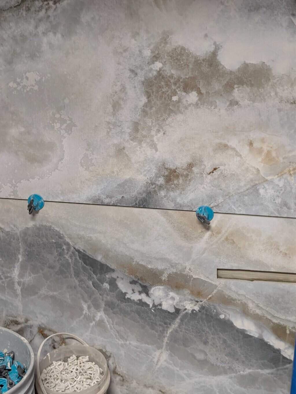 Closeup of accent tile