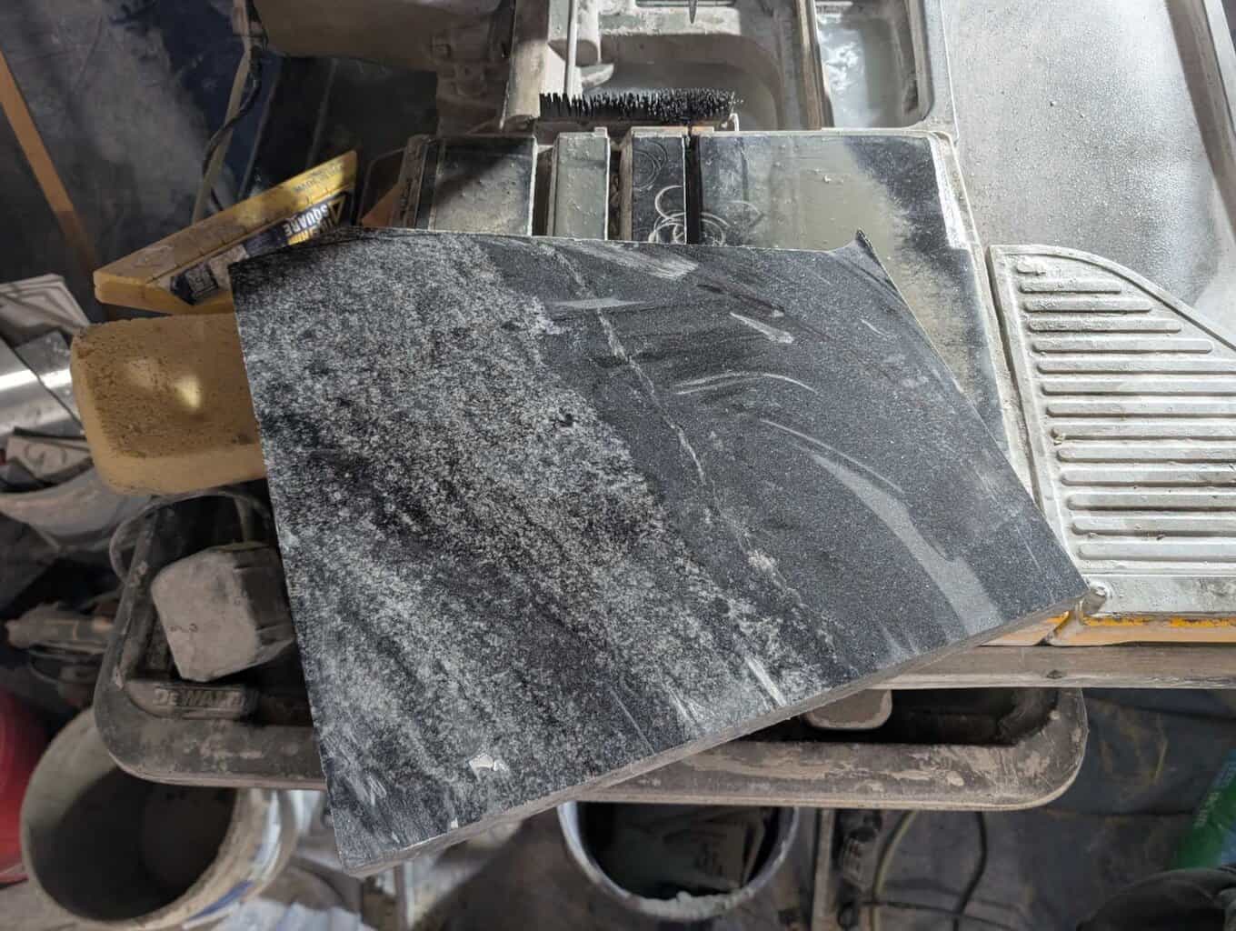 Granite slab to be fabricated into bench and corner caddies