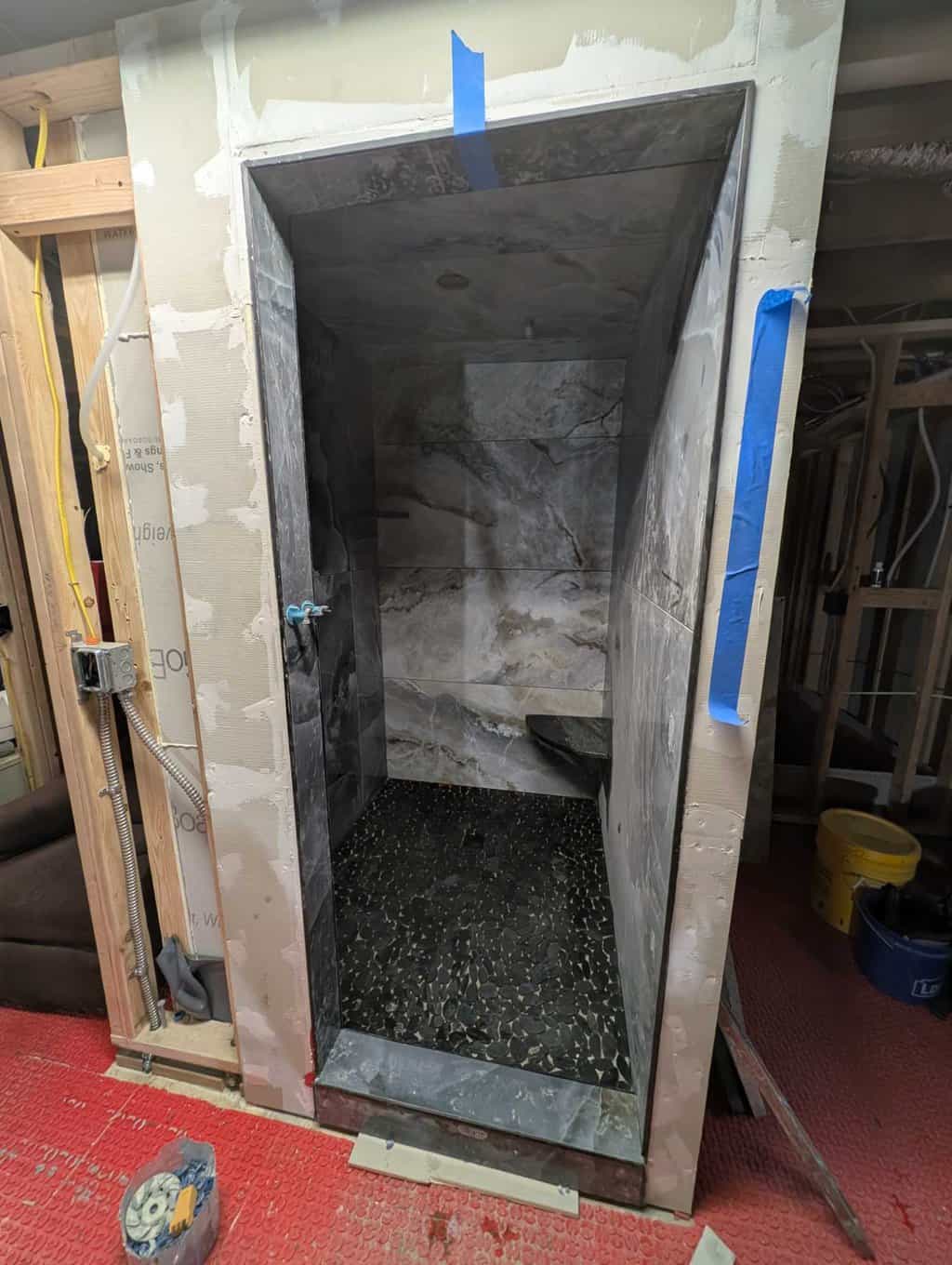 Shower fully installed