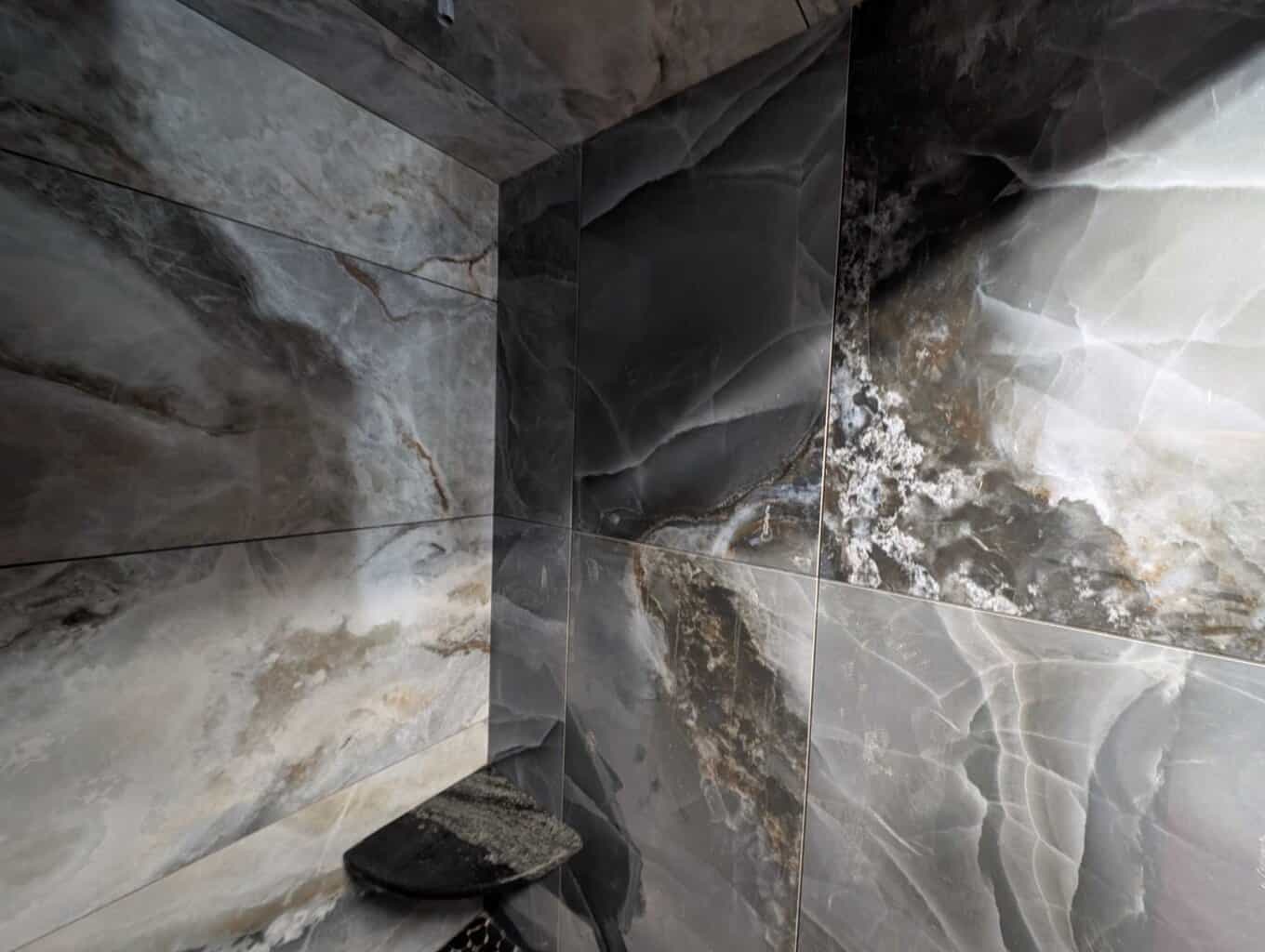 Shower fully installed