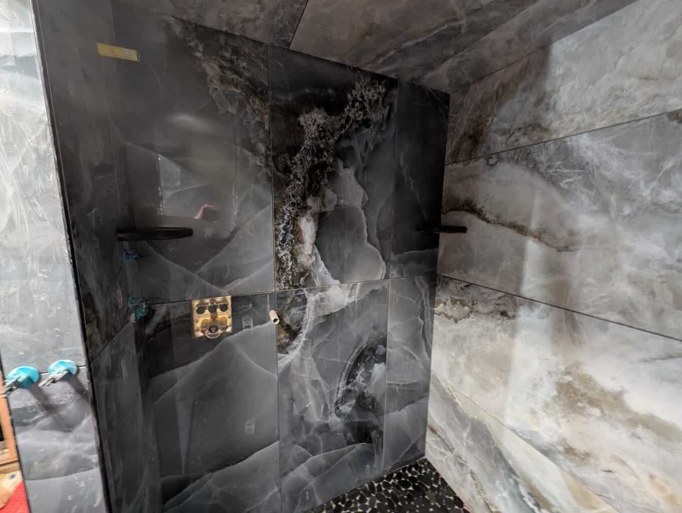 Shower fully installed