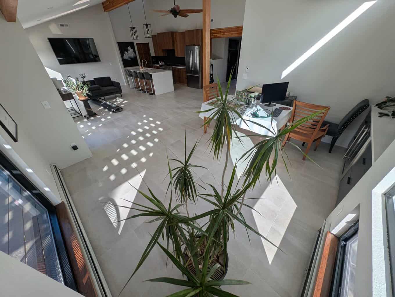 Full main area grout recolored