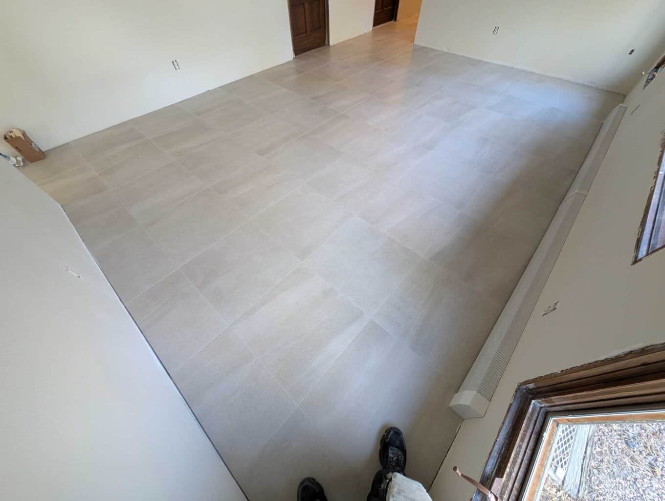 Living room grout recolored