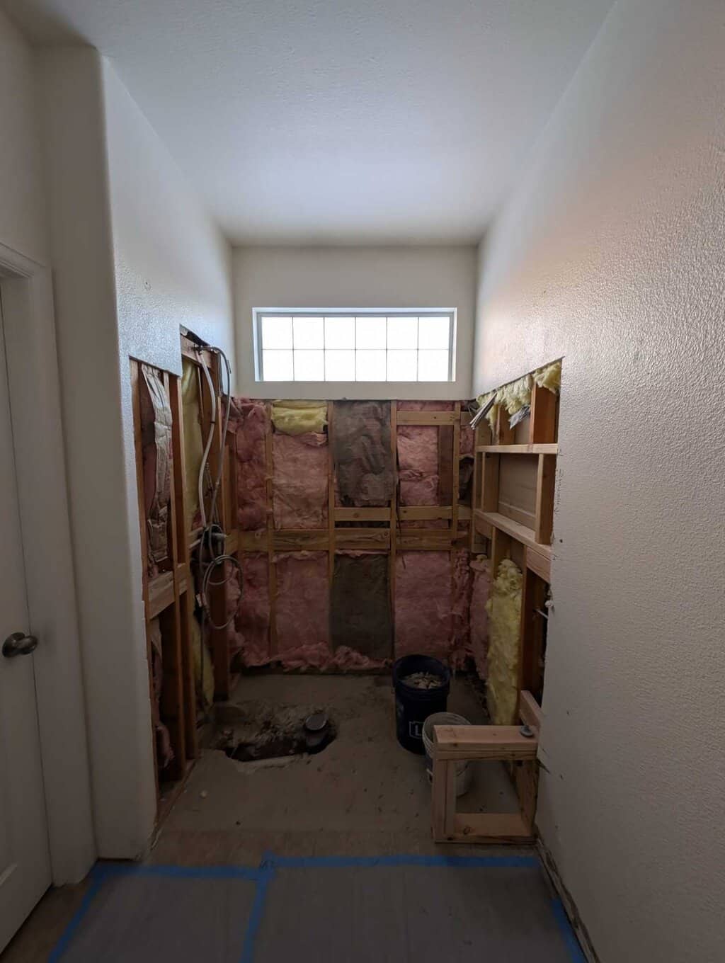 Primary bath shower to be tiled