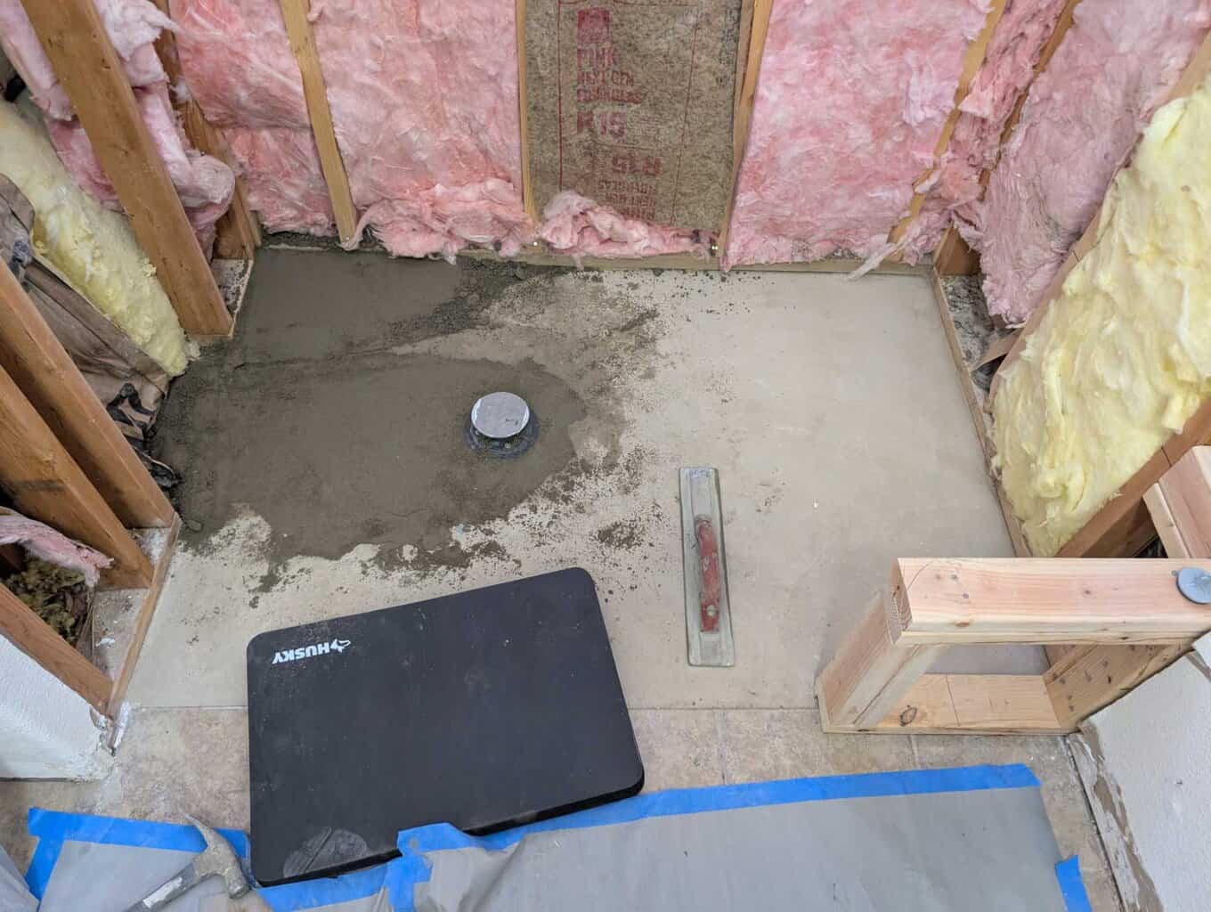 Plumbing hole filled