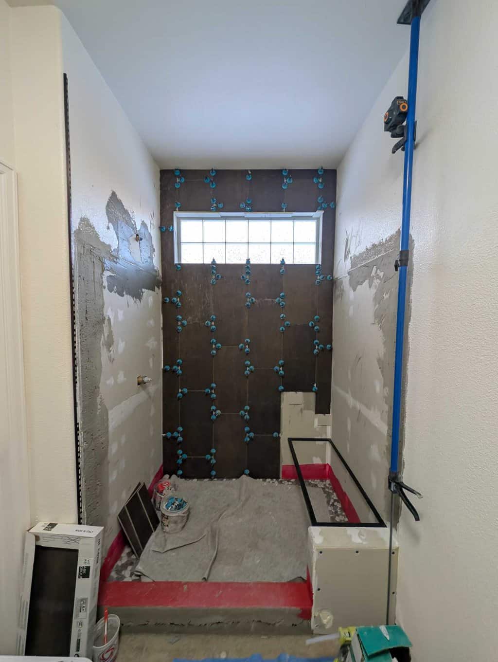 Part of walls installed