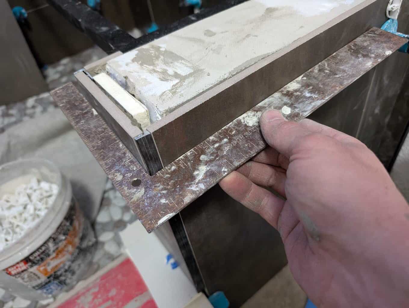 Pony wall built out and leveled/squared