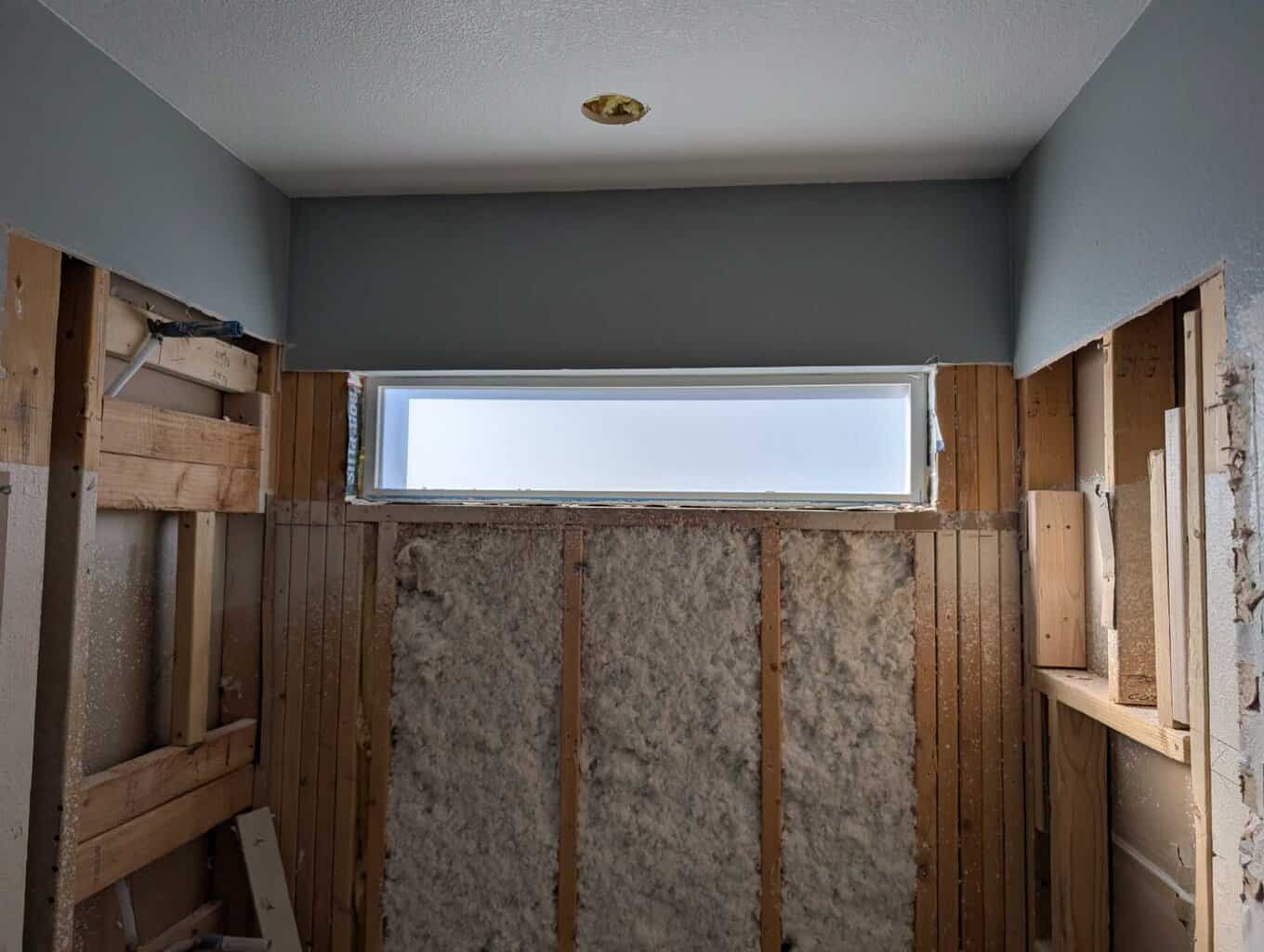 Extra prep done to walls